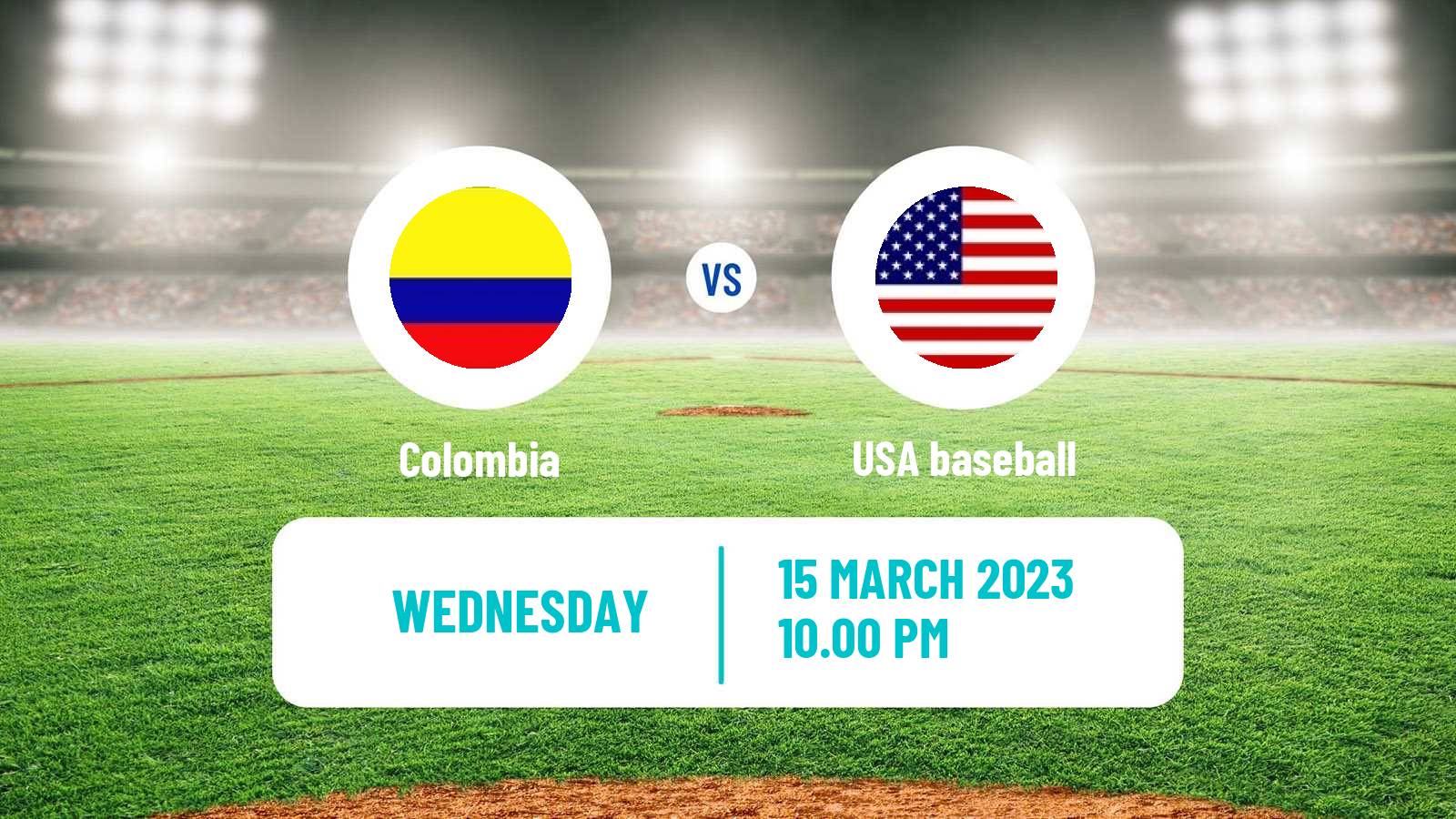 Baseball World Baseball Classic Colombia - USA