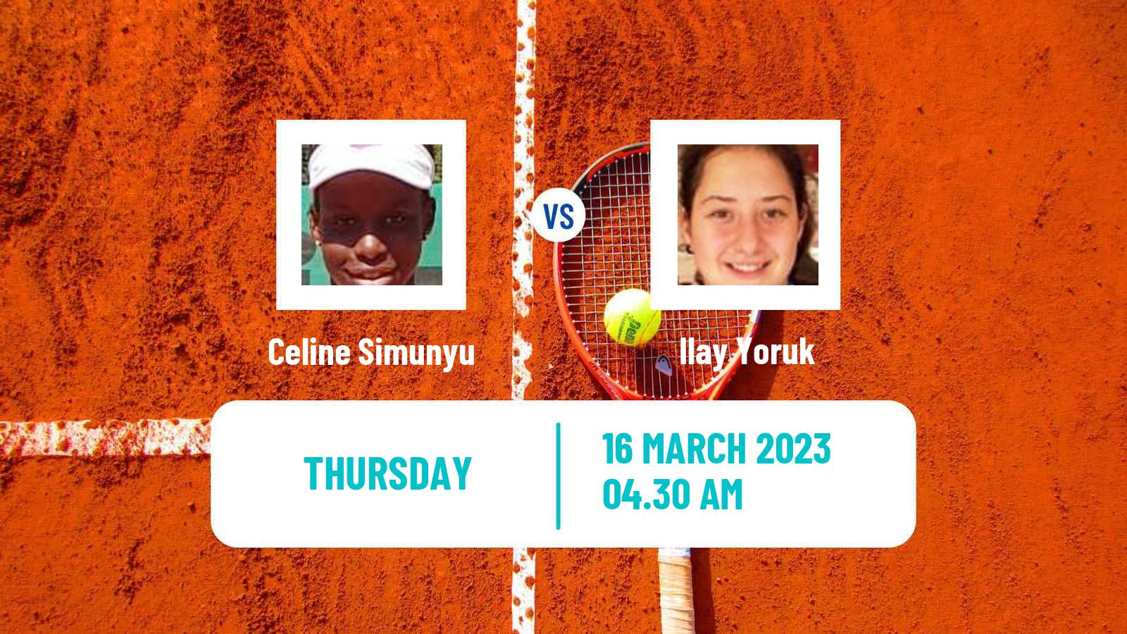 Tennis ITF Tournaments Celine Simunyu - Ilay Yoruk