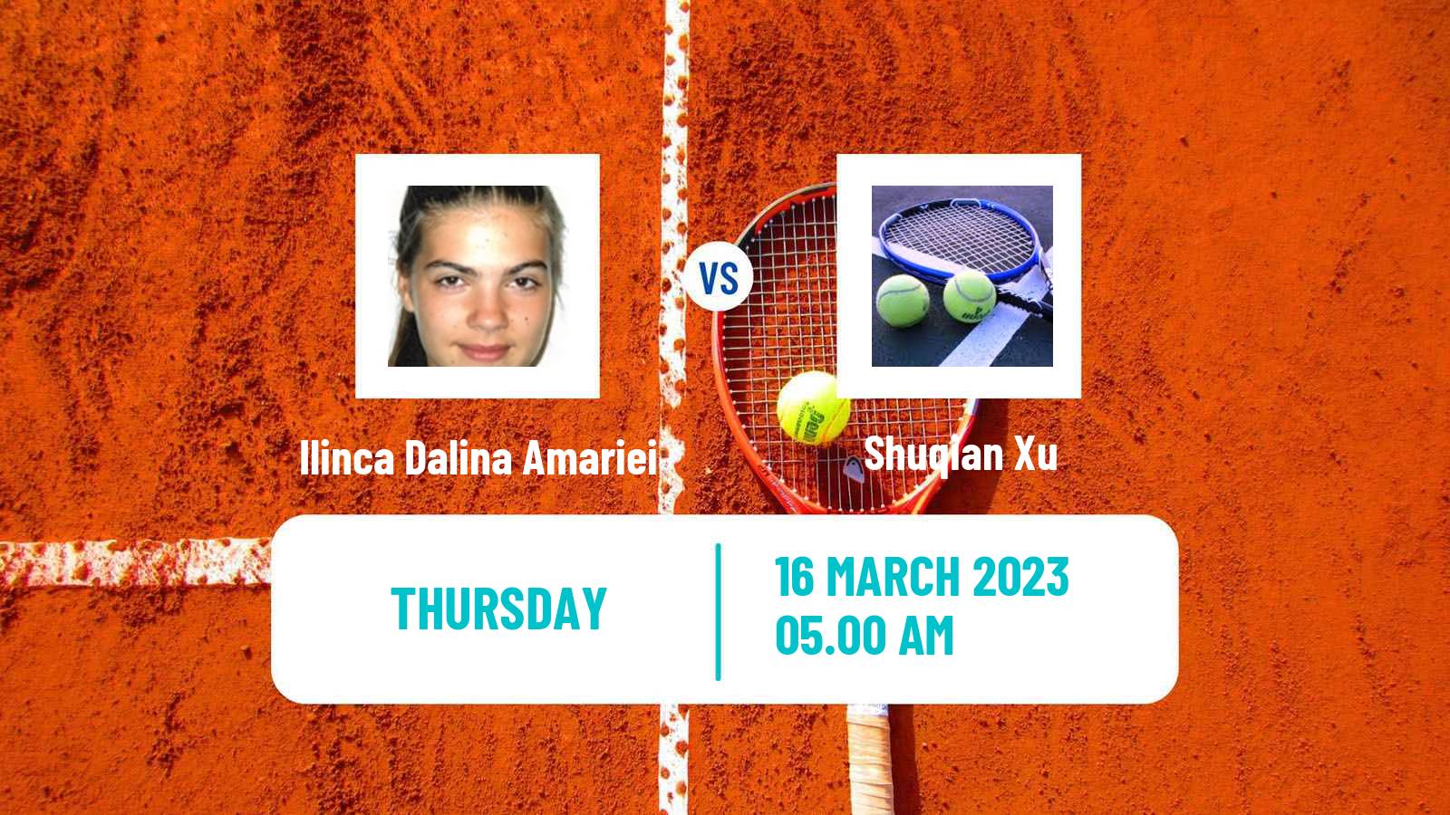Tennis ITF Tournaments Ilinca Dalina Amariei - Shuqian Xu