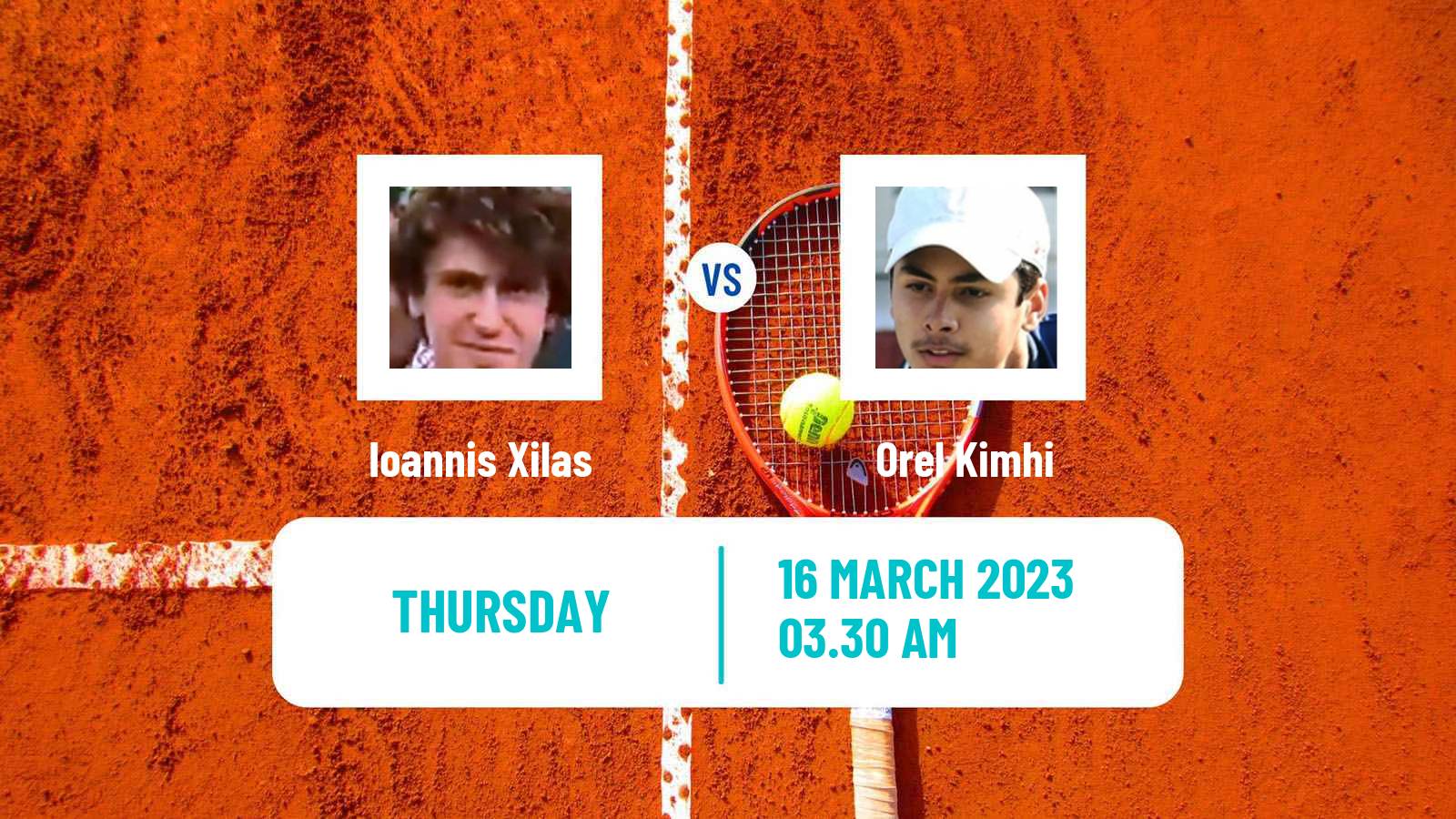 Tennis ITF Tournaments Ioannis Xilas - Orel Kimhi
