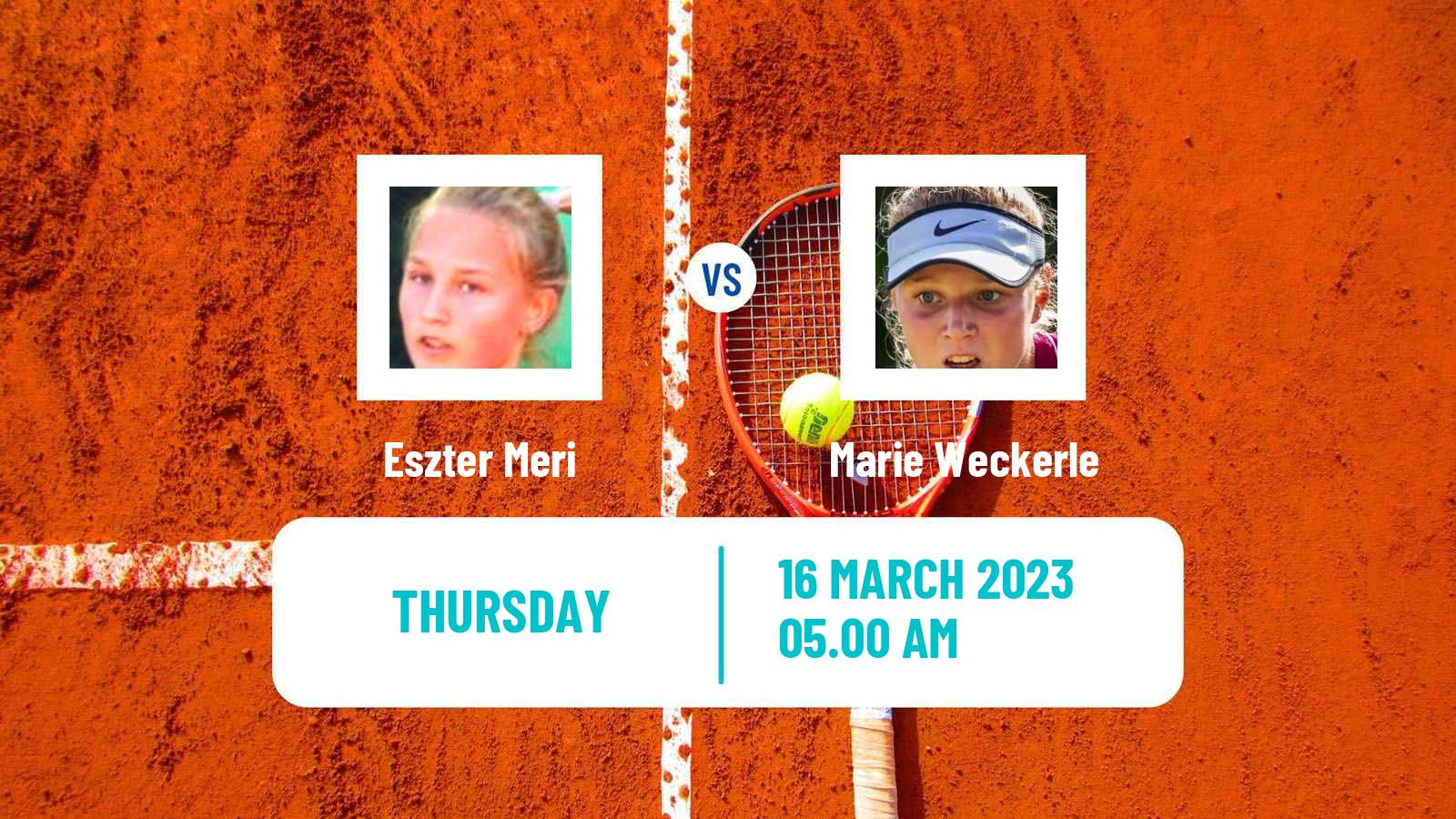 Tennis ITF Tournaments Eszter Meri - Marie Weckerle