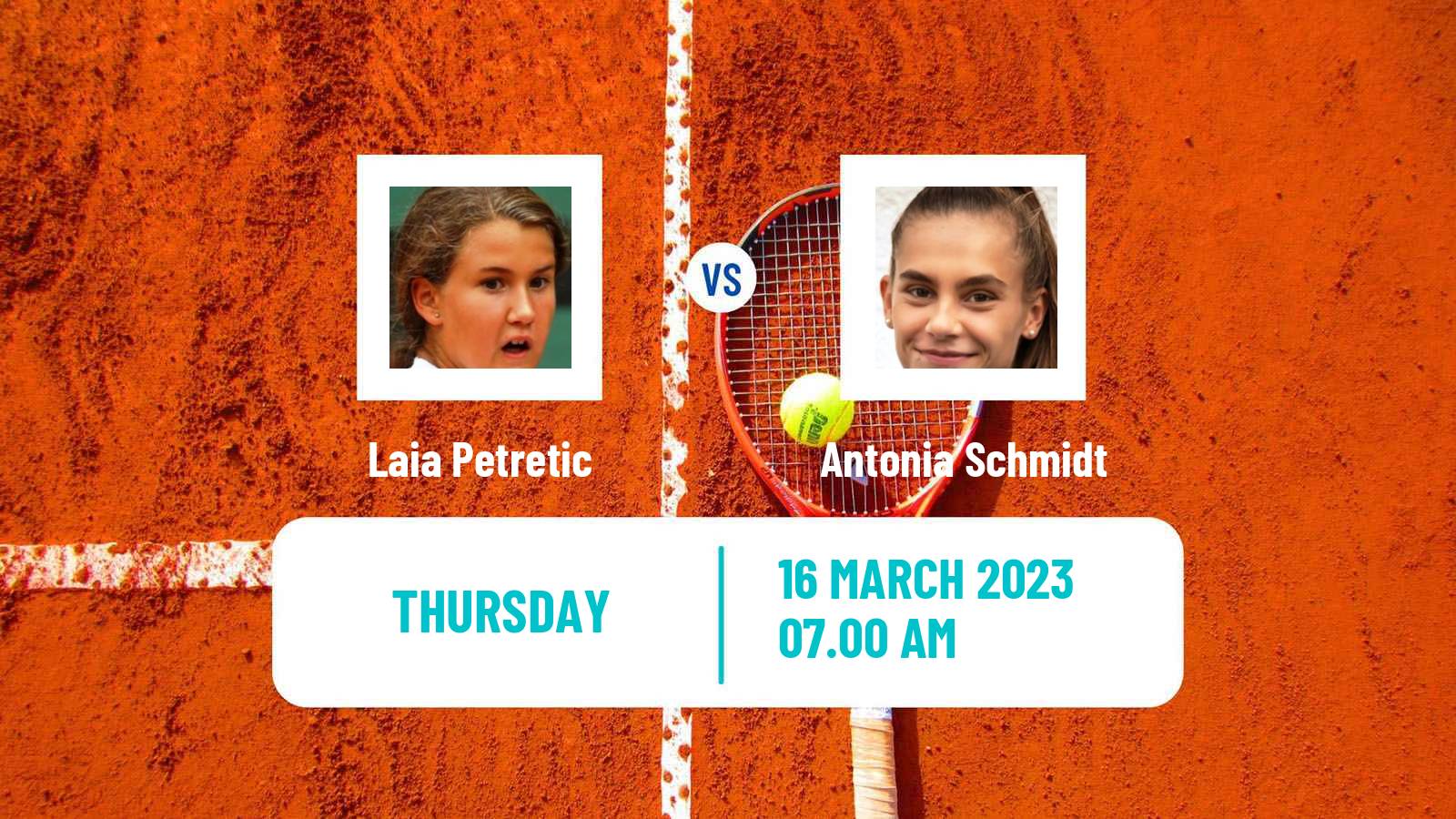 Tennis ITF Tournaments Laia Petretic - Antonia Schmidt