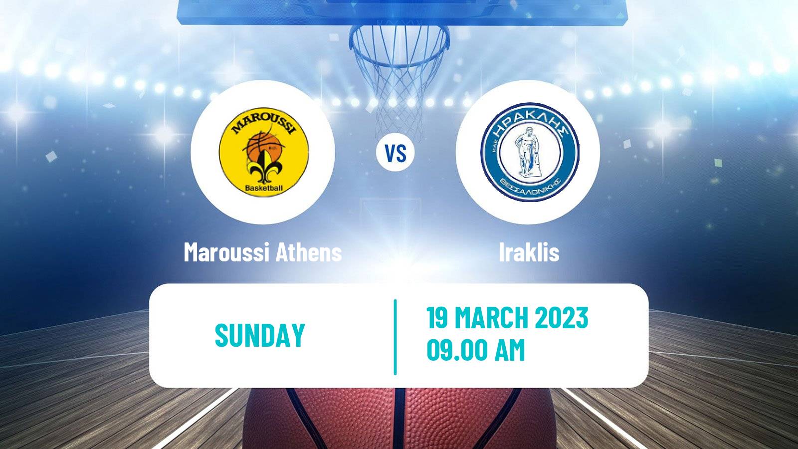 Basketball Greek Elite League Basketball Maroussi Athens - Iraklis