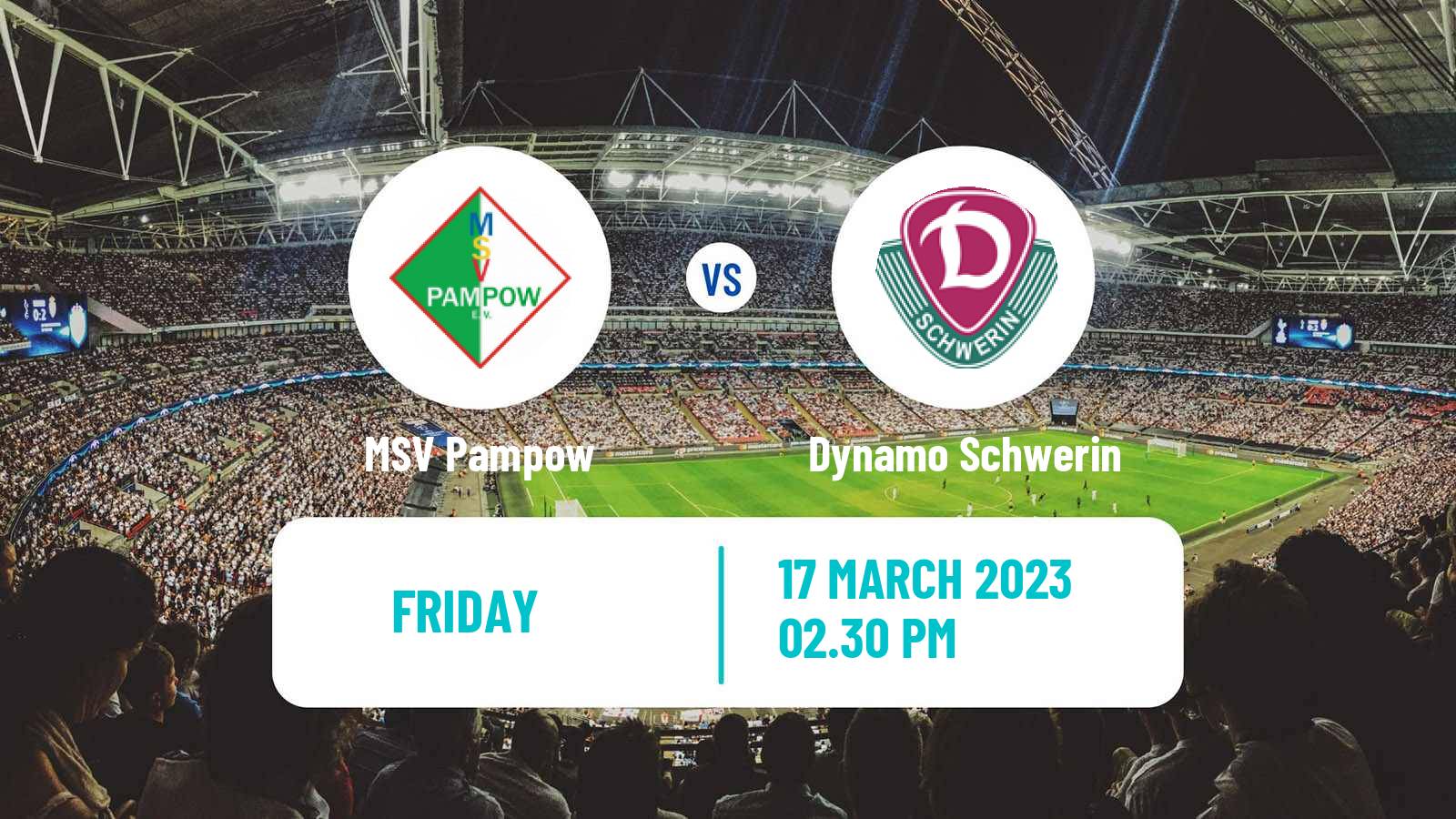 Soccer German Oberliga NOFV-Nord Pampow - Dynamo Schwerin