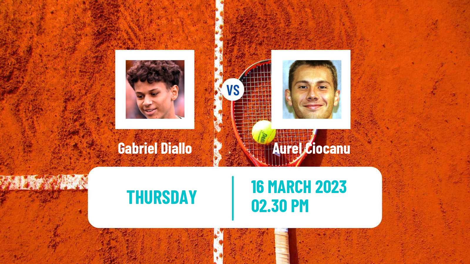 Tennis ITF Tournaments Gabriel Diallo - Aurel Ciocanu