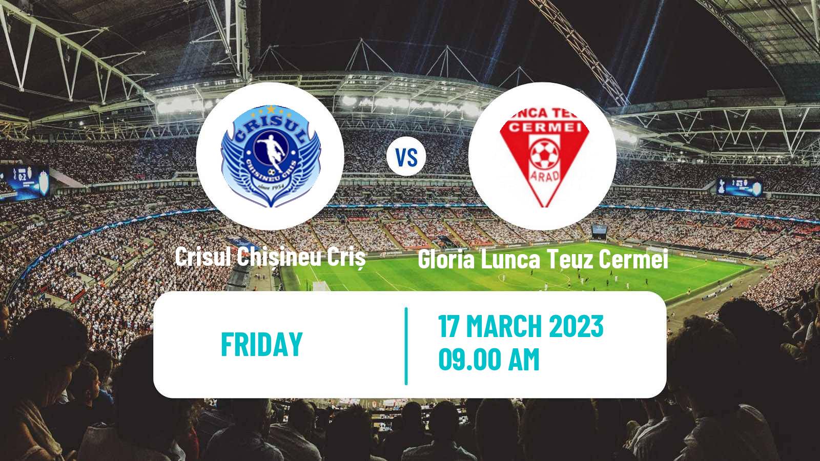 Soccer Romanian Liga 3 - Seria 8 Crisul Chișineu Criș - Gloria Lunca Teuz Cermei