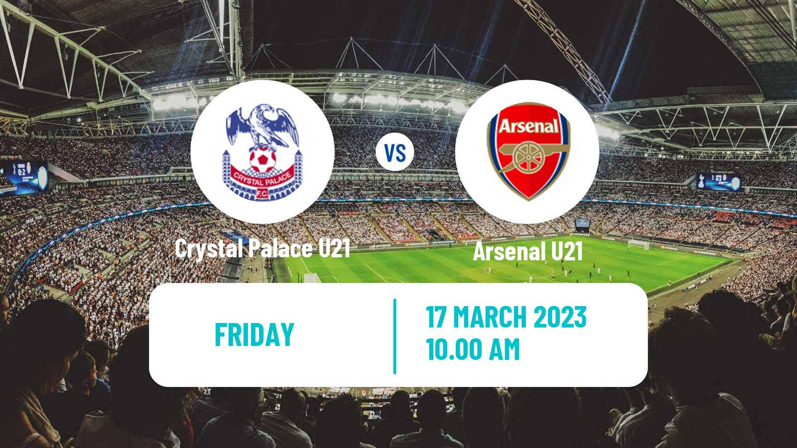 Soccer English Premier League 2 Crystal Palace U21 - Arsenal U21