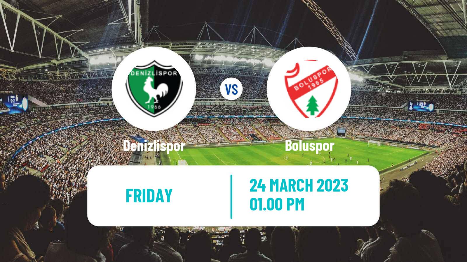 Soccer Turkish First League Denizlispor - Boluspor