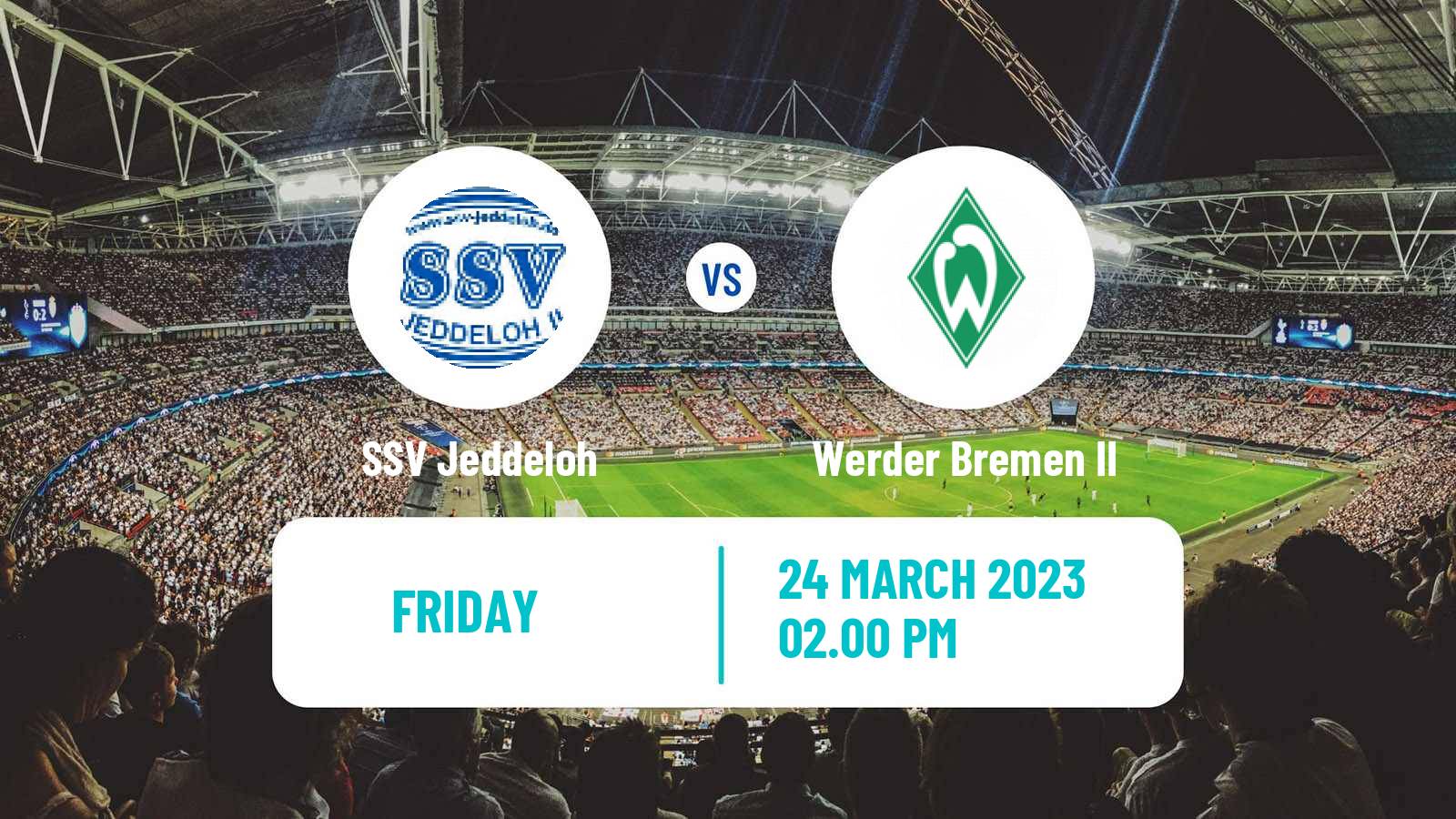 Soccer German Regionalliga North Jeddeloh - Werder Bremen II