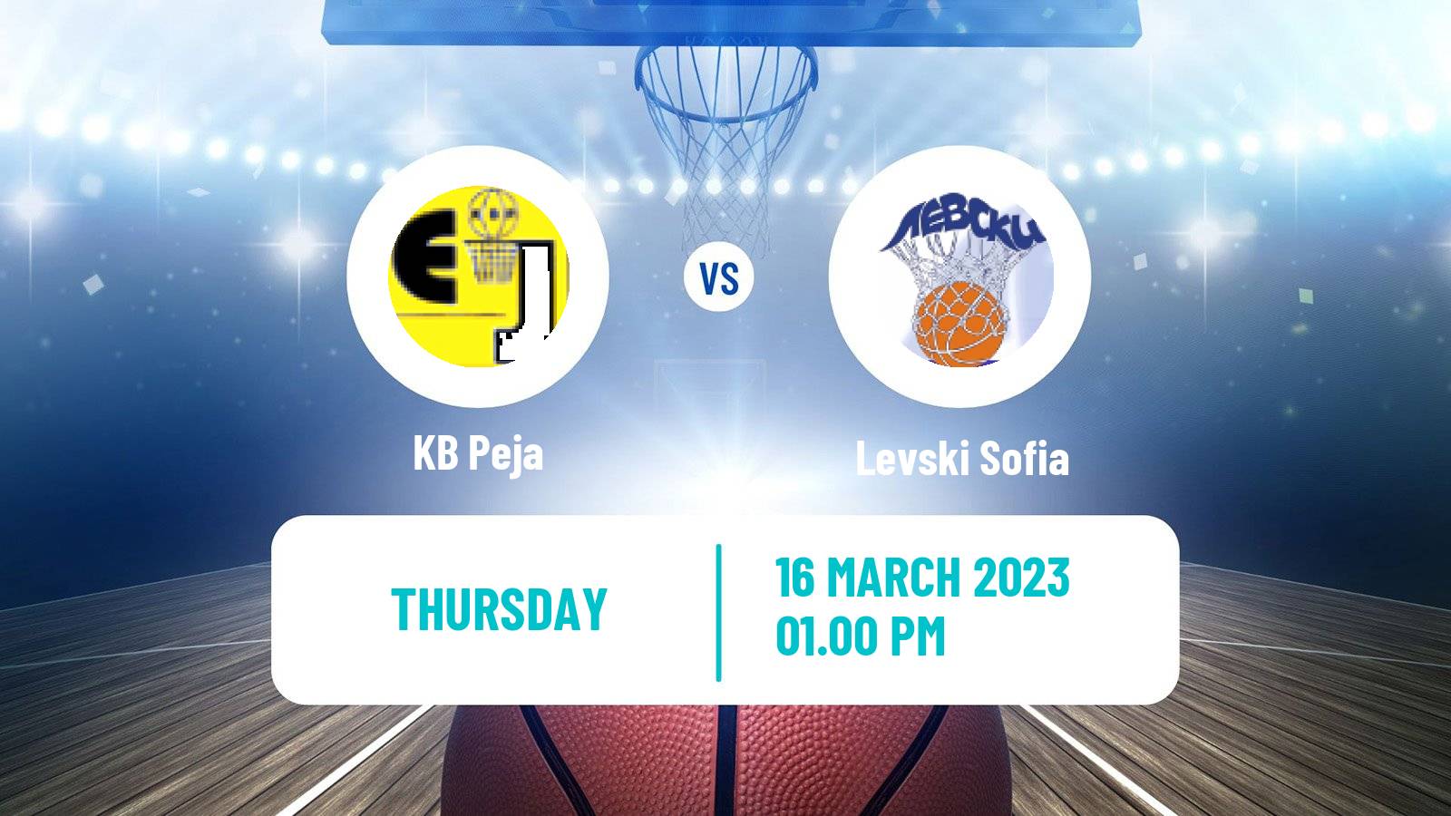 Basketball Balkan International Basketball League Peja - Levski Sofia