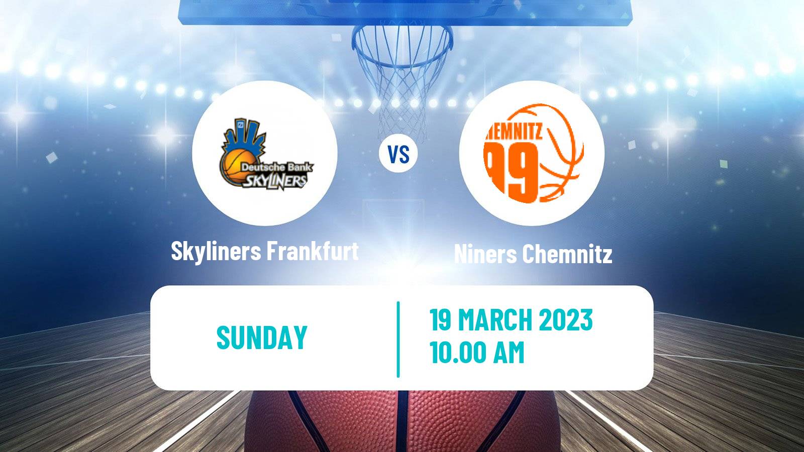 Basketball German BBL Skyliners Frankfurt - Niners Chemnitz