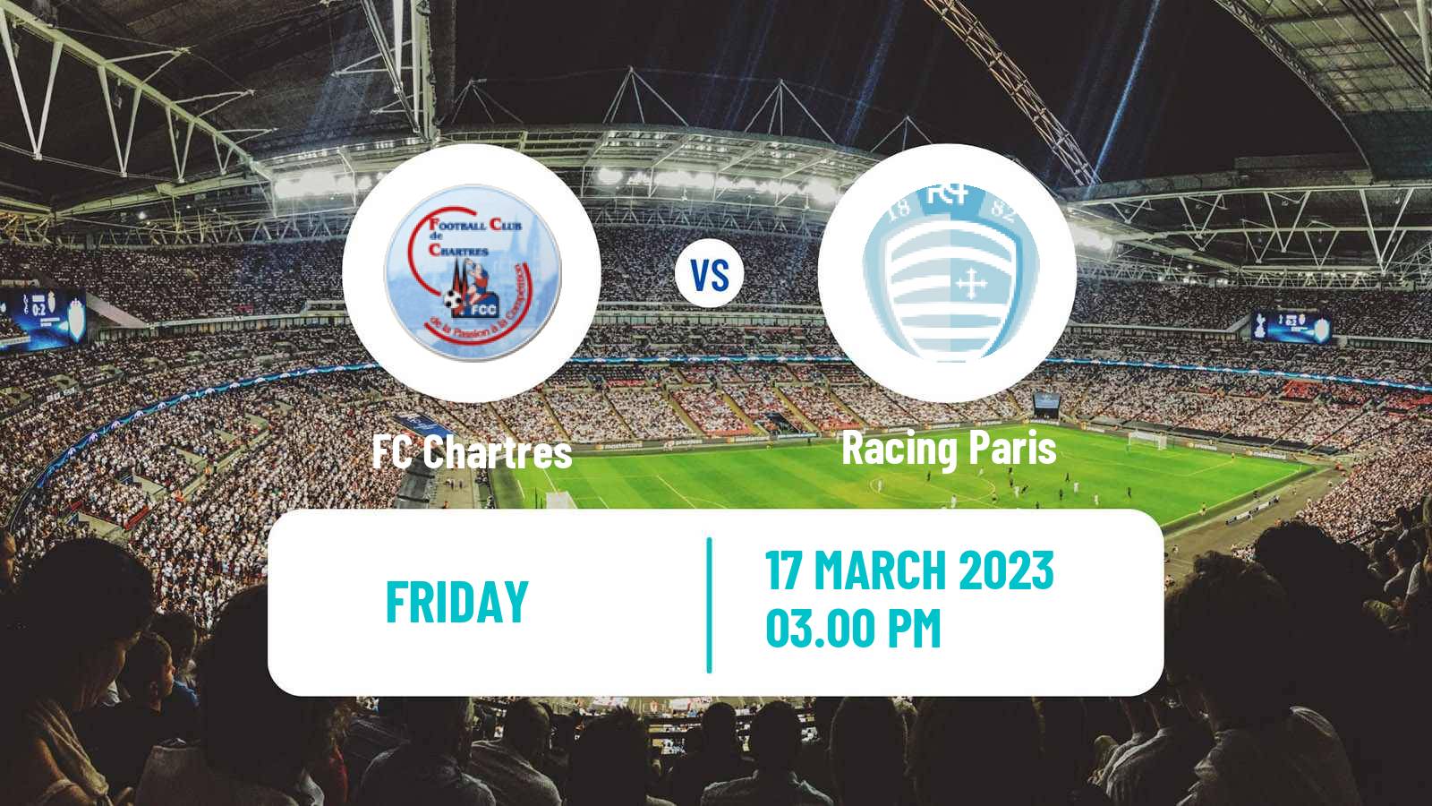 Soccer French National 2 - Group A Chartres - Racing Paris