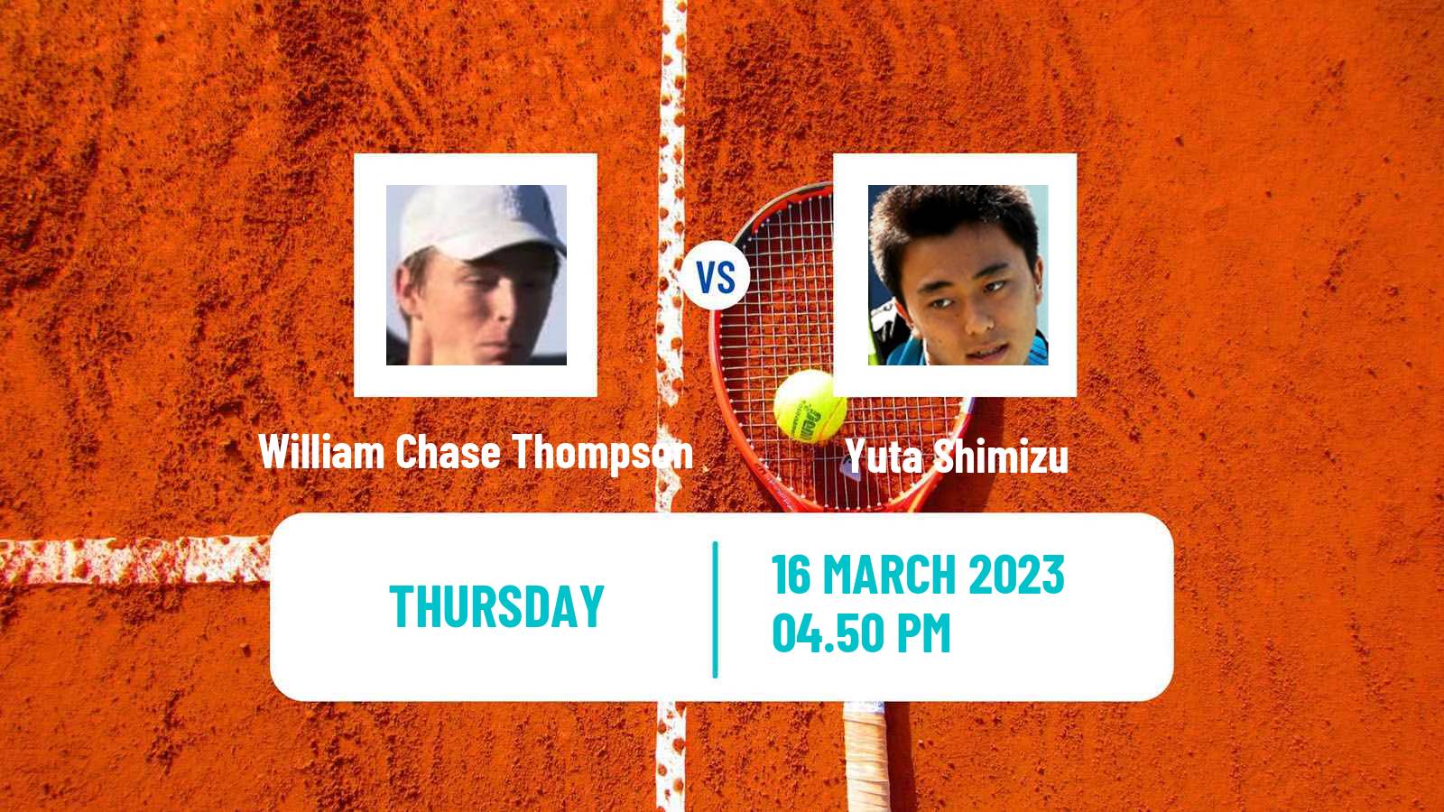 Tennis ITF Tournaments William Chase Thompson - Yuta Shimizu