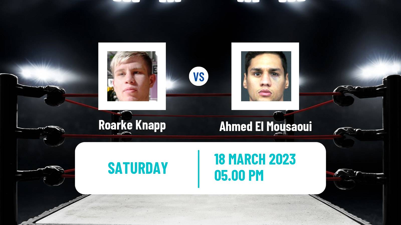 Boxing Boxing Roarke Knapp - Ahmed El Mousaoui