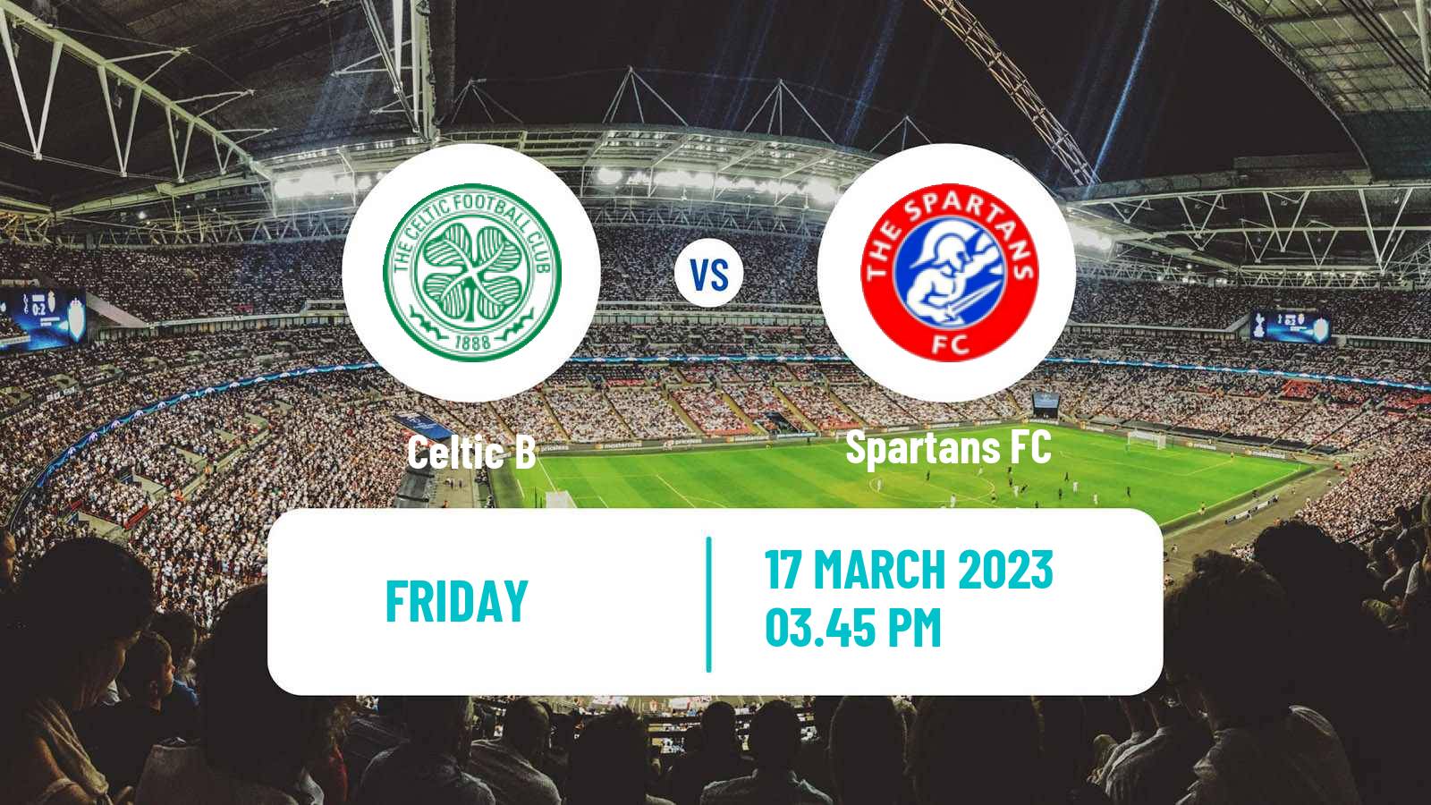 Soccer Scottish Lowland League Celtic B - Spartans