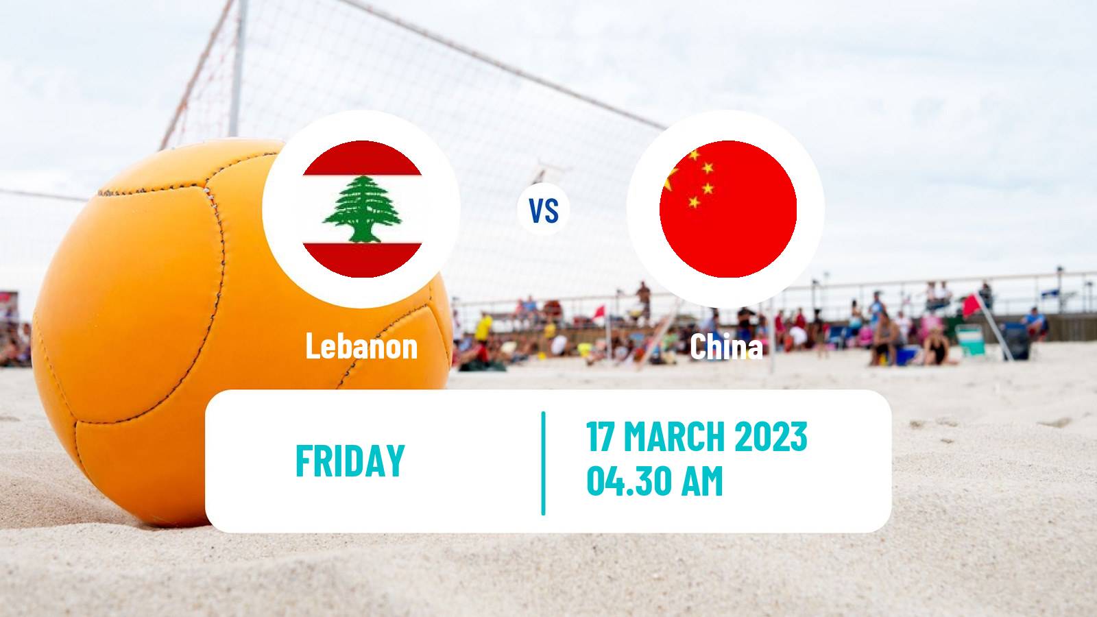 Beach soccer Beach Soccer Lebanon - China