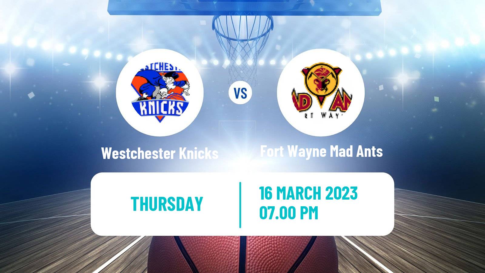 Basketball NBA G-League Westchester Knicks - Fort Wayne Mad Ants