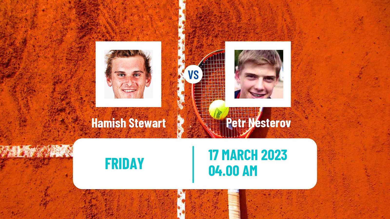 Tennis ITF Tournaments Hamish Stewart - Petr Nesterov