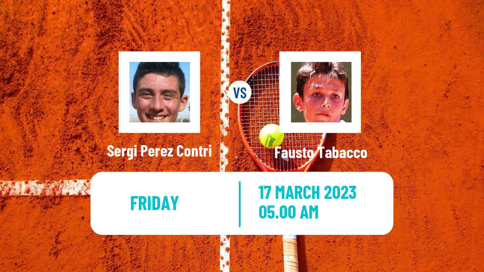 Tennis ITF Tournaments Sergi Perez Contri - Fausto Tabacco