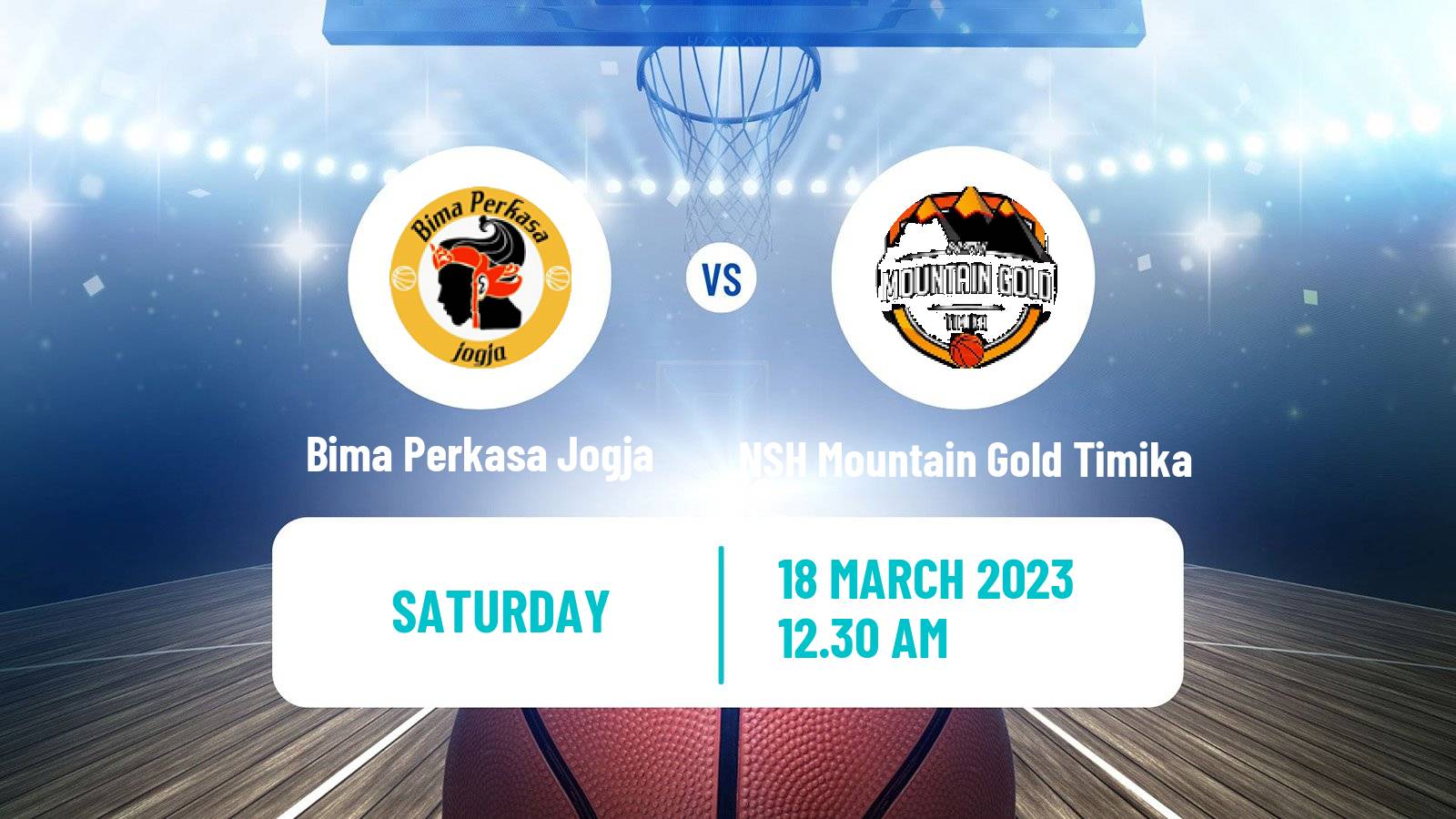 Basketball Indonesian IBL Bima Perkasa Jogja - NSH Mountain Gold Timika