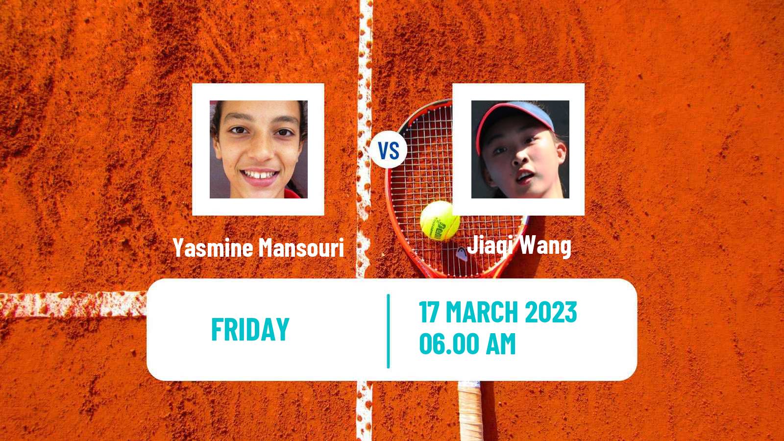 Tennis ITF Tournaments Yasmine Mansouri - Jiaqi Wang