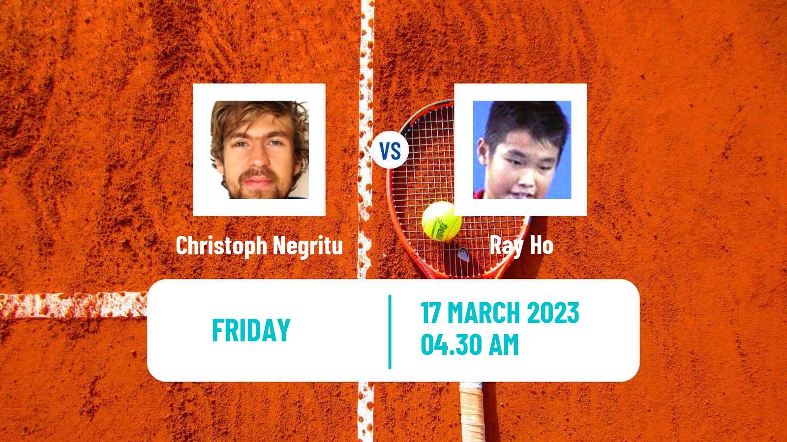 Tennis ITF Tournaments Christoph Negritu - Ray Ho