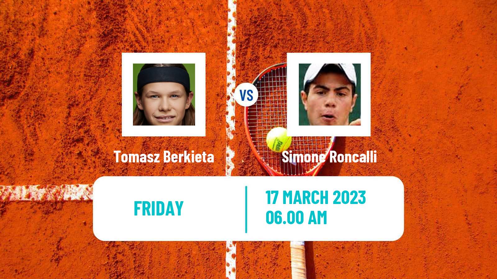 Tennis ITF Tournaments Tomasz Berkieta - Simone Roncalli