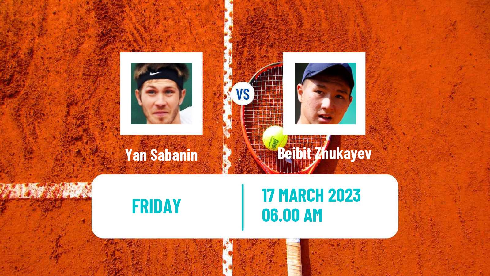 Tennis ITF Tournaments Yan Sabanin - Beibit Zhukayev