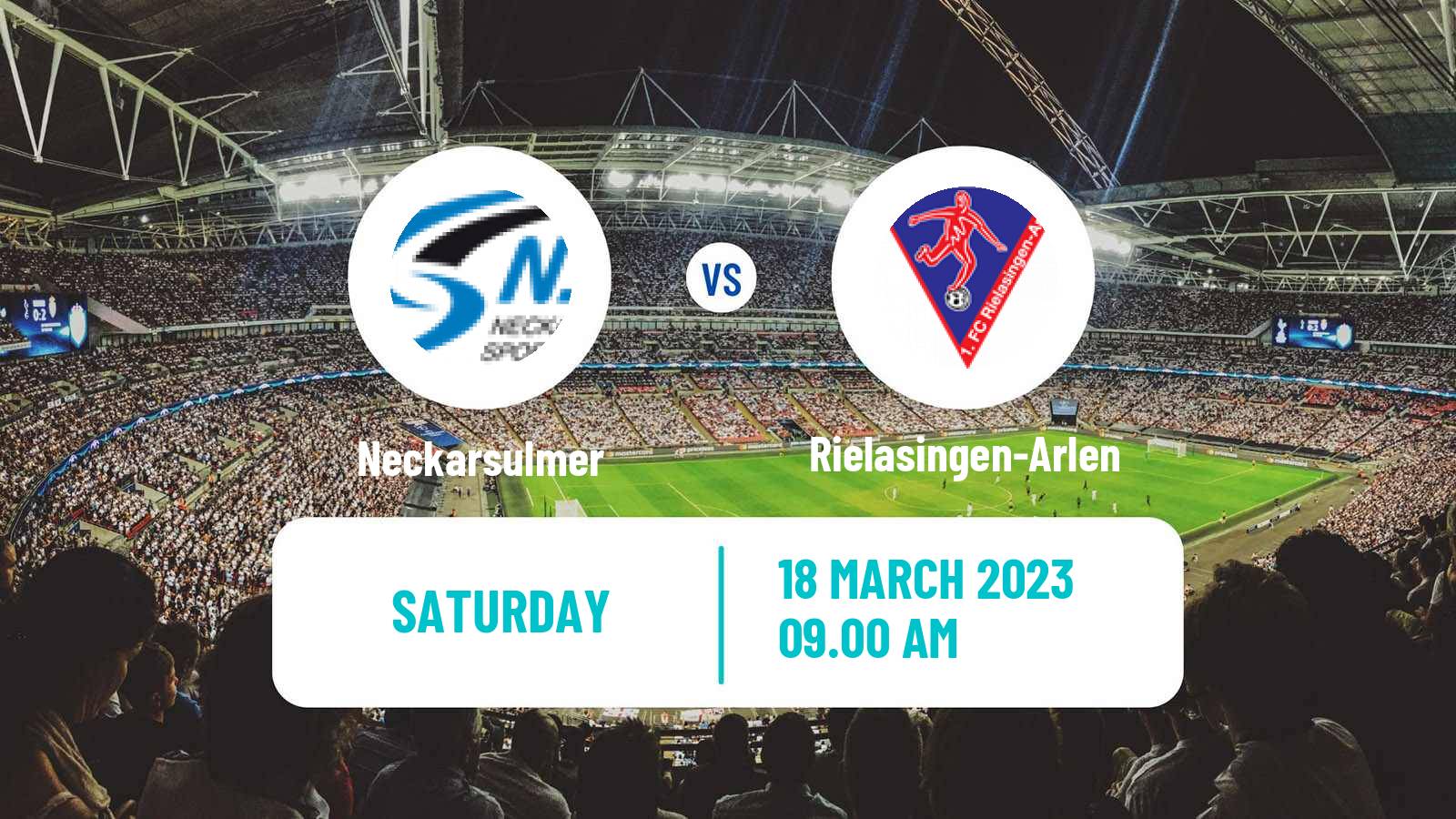 Soccer German Oberliga Baden-Württemberg Neckarsulmer - Rielasingen-Arlen