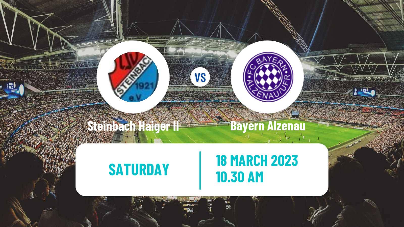 Soccer German Oberliga Hessen Steinbach Haiger II - Bayern Alzenau