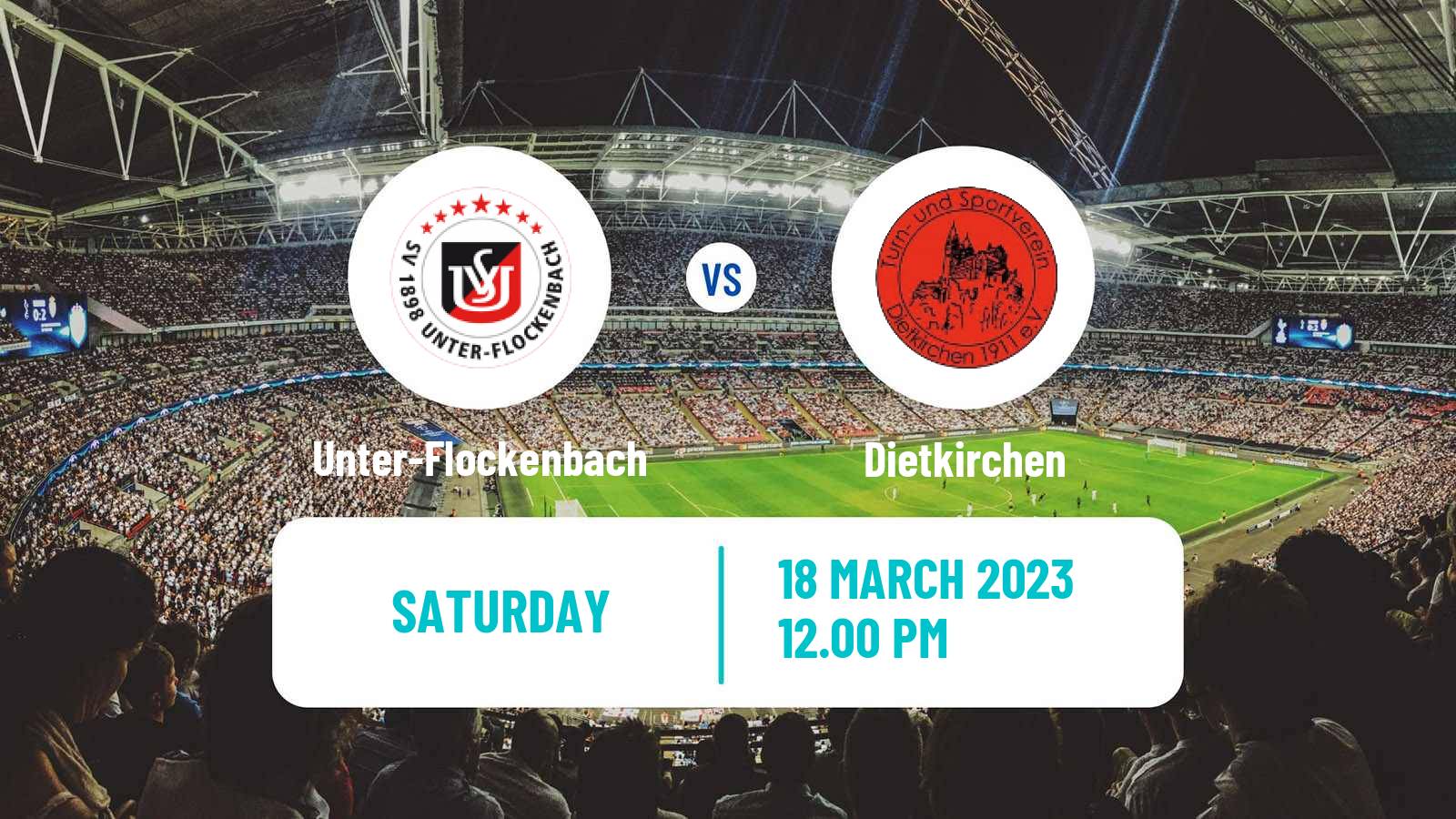 Soccer German Oberliga Hessen Unter-Flockenbach - Dietkirchen