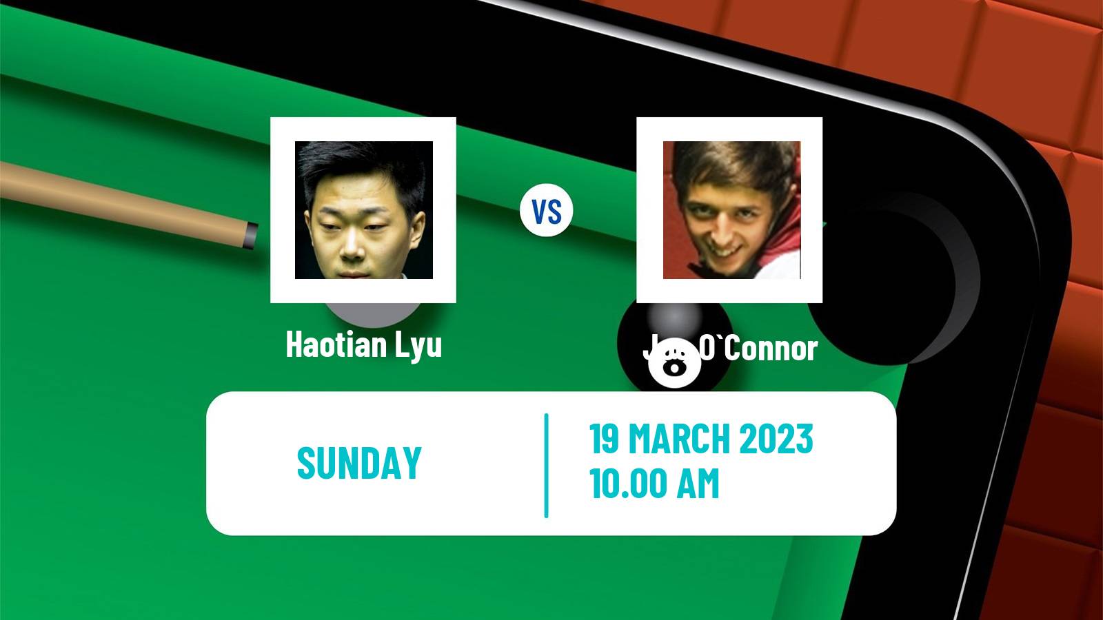 Snooker Snooker Haotian Lyu - Joe O`Connor