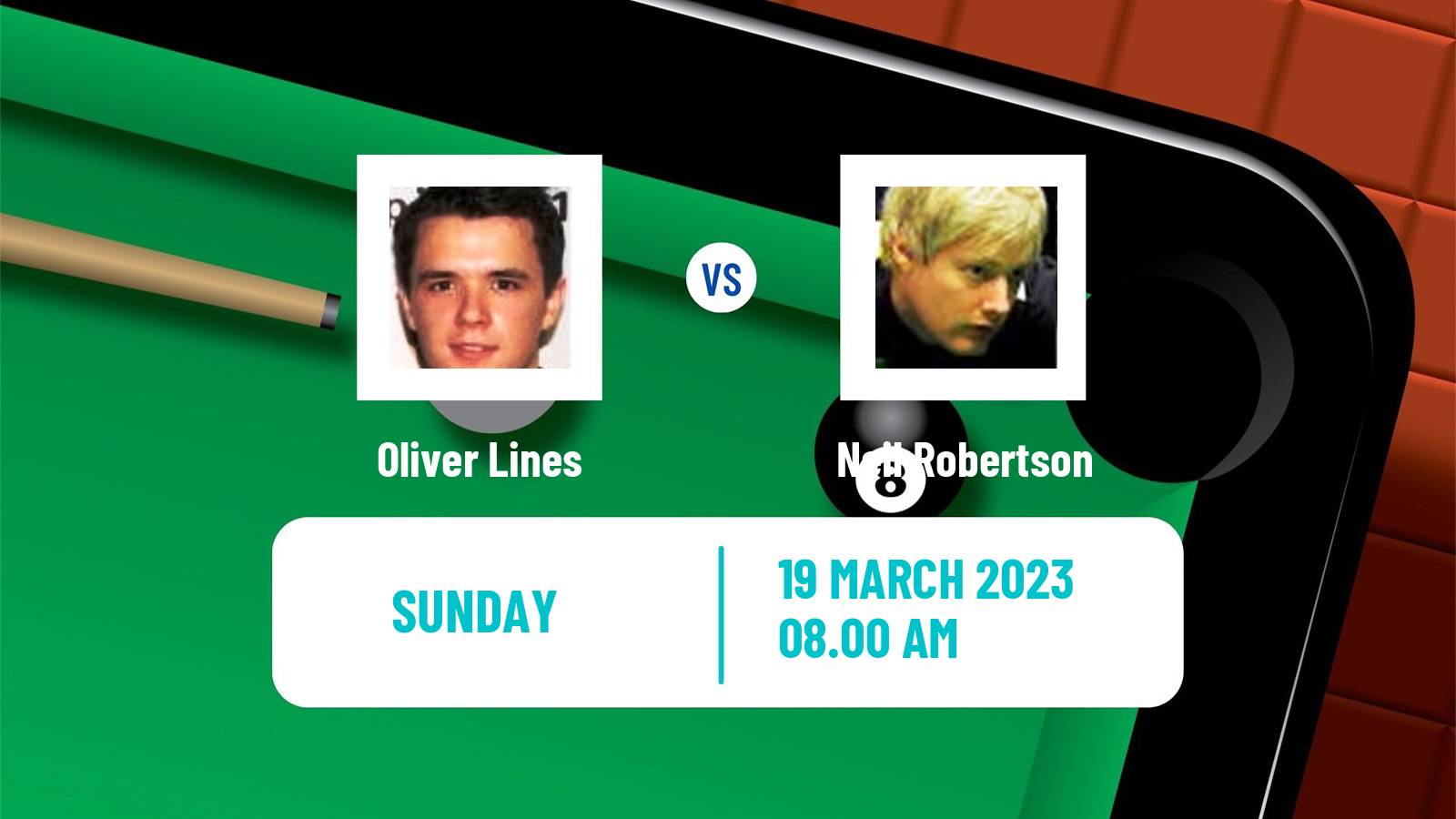 Snooker Snooker Oliver Lines - Neil Robertson