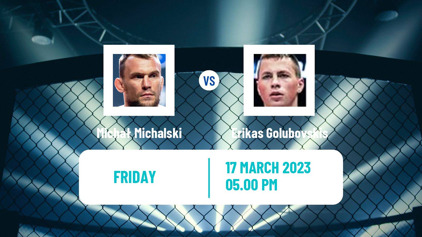 MMA MMA Michał Michalski - Erikas Golubovskis