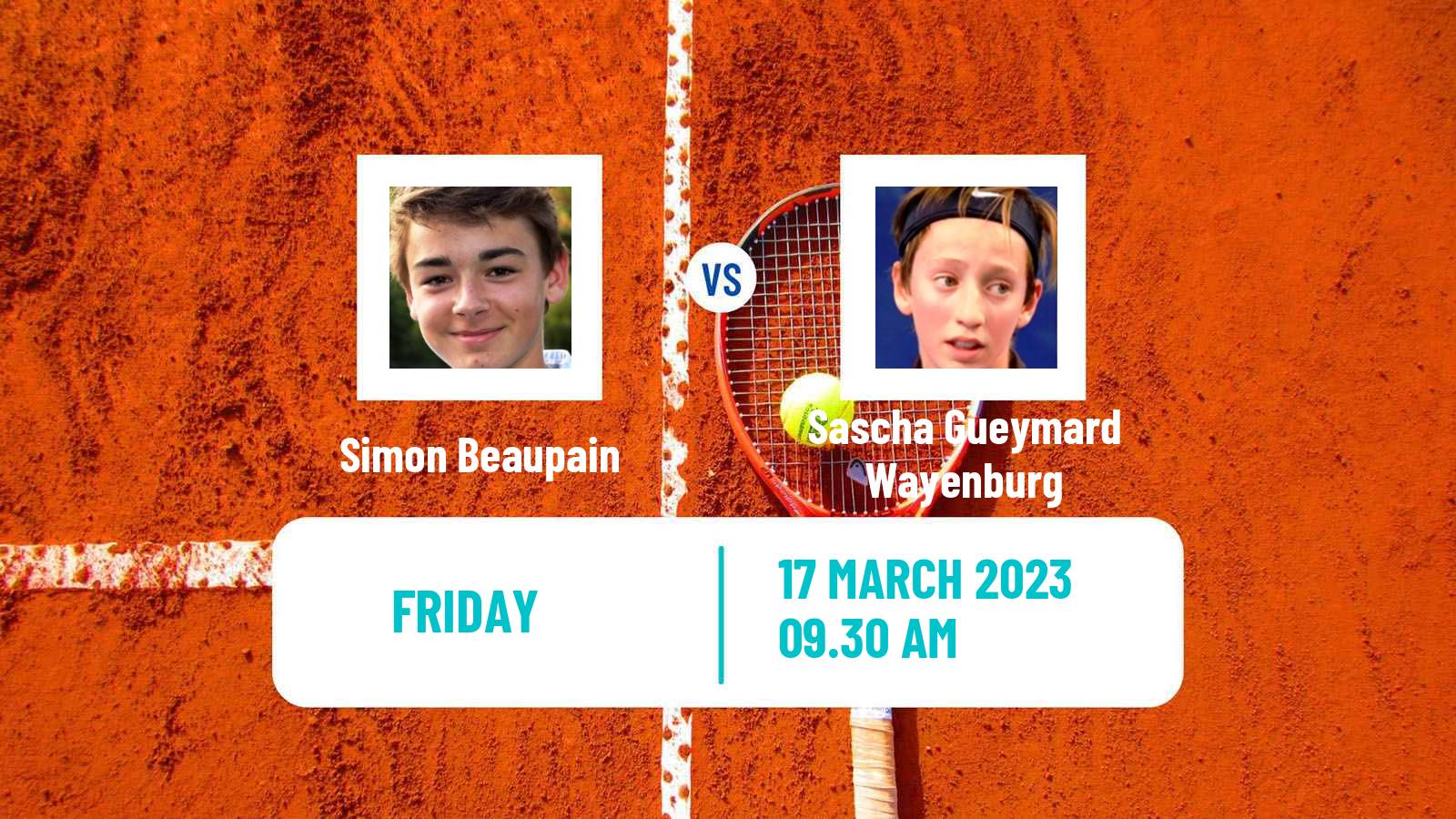 Tennis ITF Tournaments Simon Beaupain - Sascha Gueymard Wayenburg