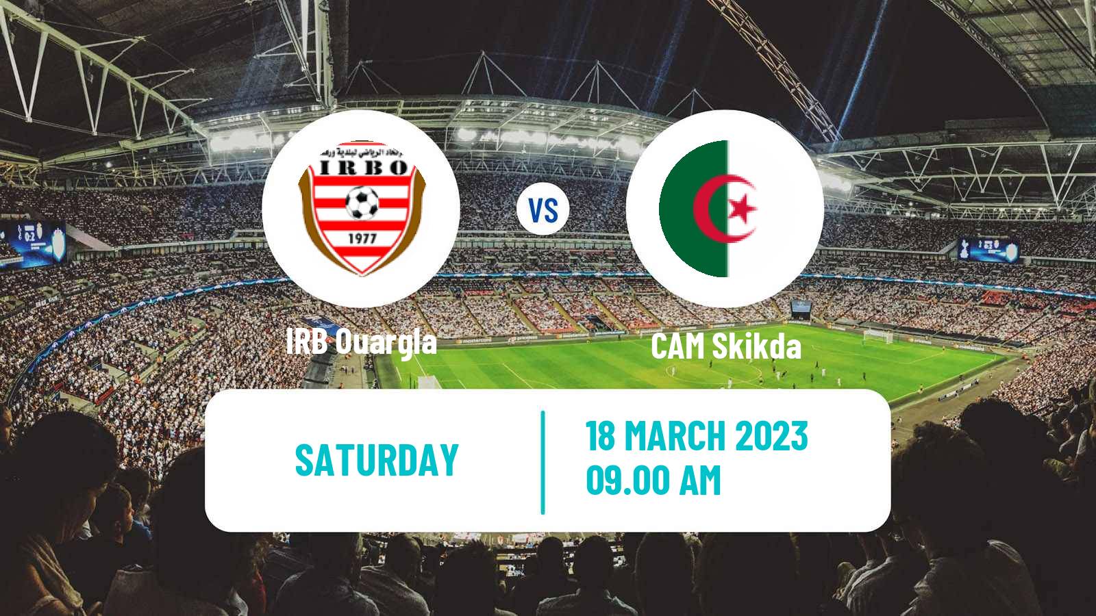 Soccer Algerian Ligue 2 Ouargla - Skikda