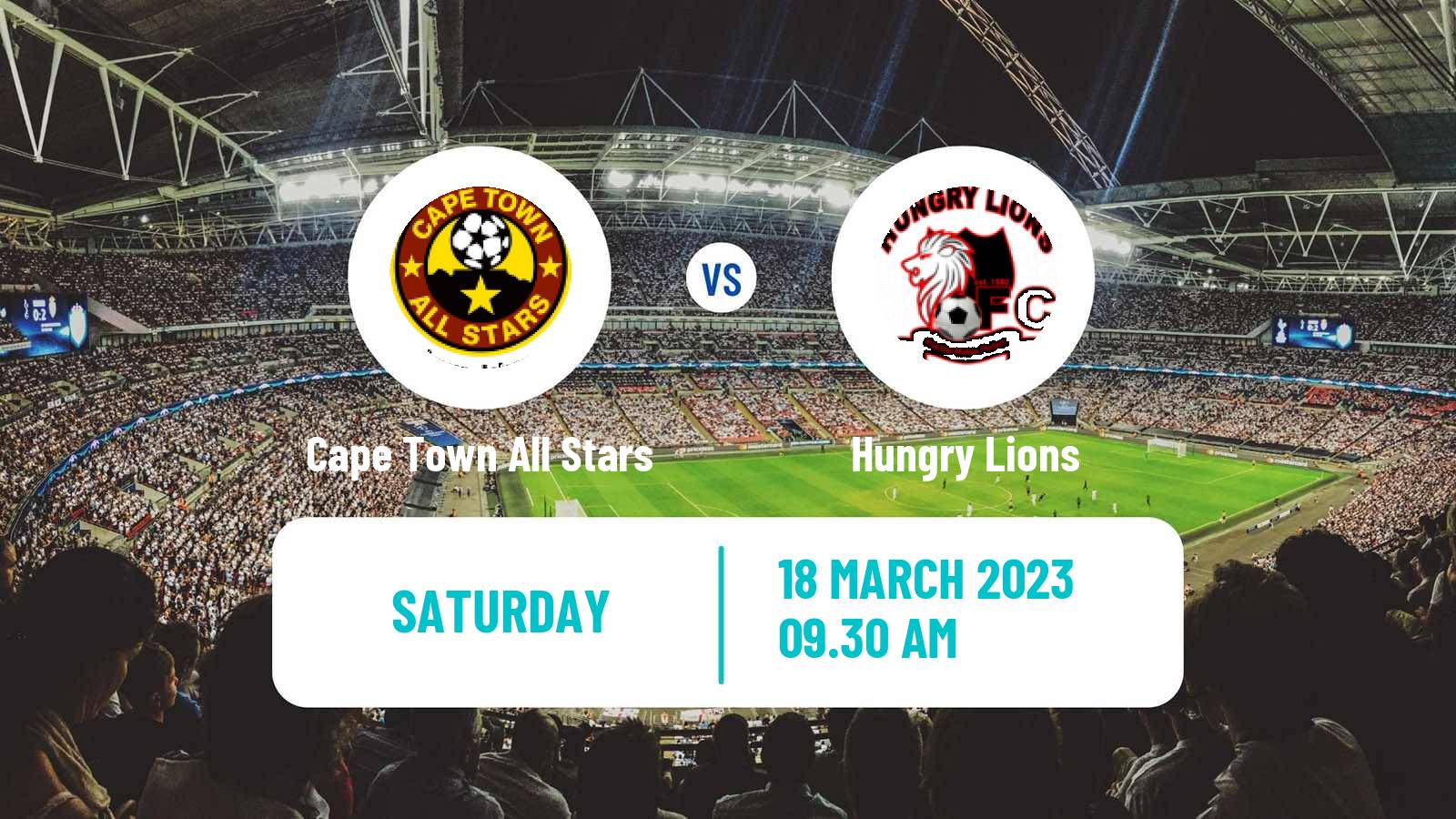 Soccer South African First Division Cape Town All Stars - Hungry Lions