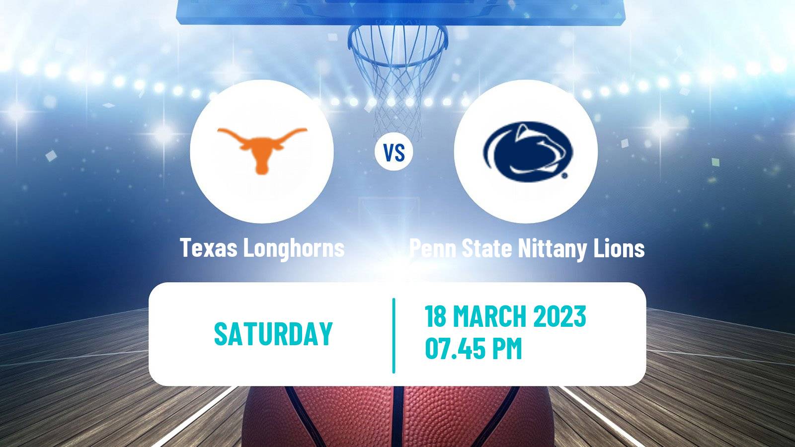Basketball NCAA College Basketball Texas Longhorns - Penn State Nittany Lions