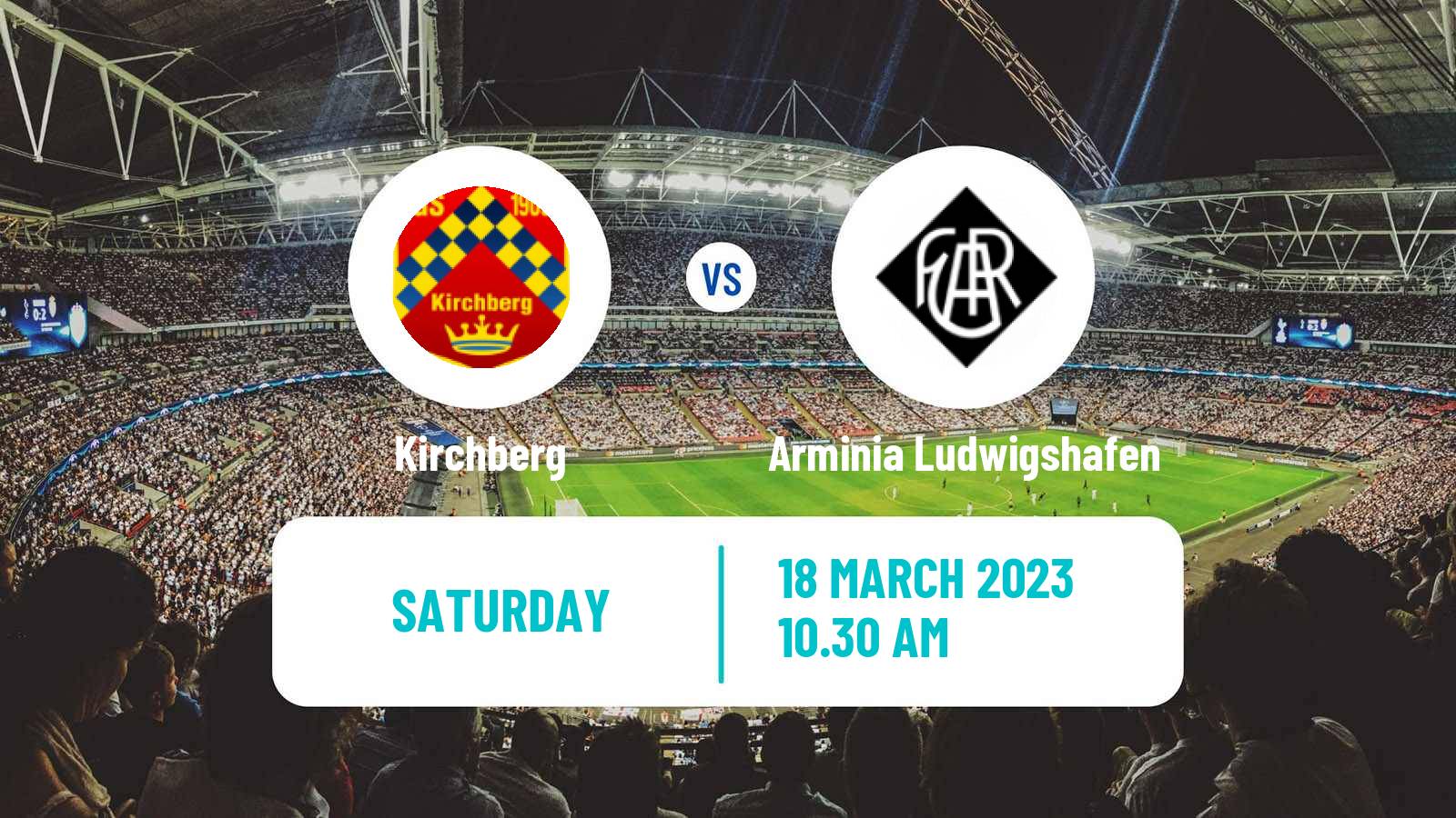 Soccer German Oberliga Rheinland-Pfalz/Saar Kirchberg - Arminia Ludwigshafen