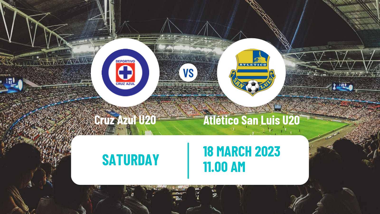 Soccer Mexican Liga MX U20 Cruz Azul U20 - Atlético San Luis U20