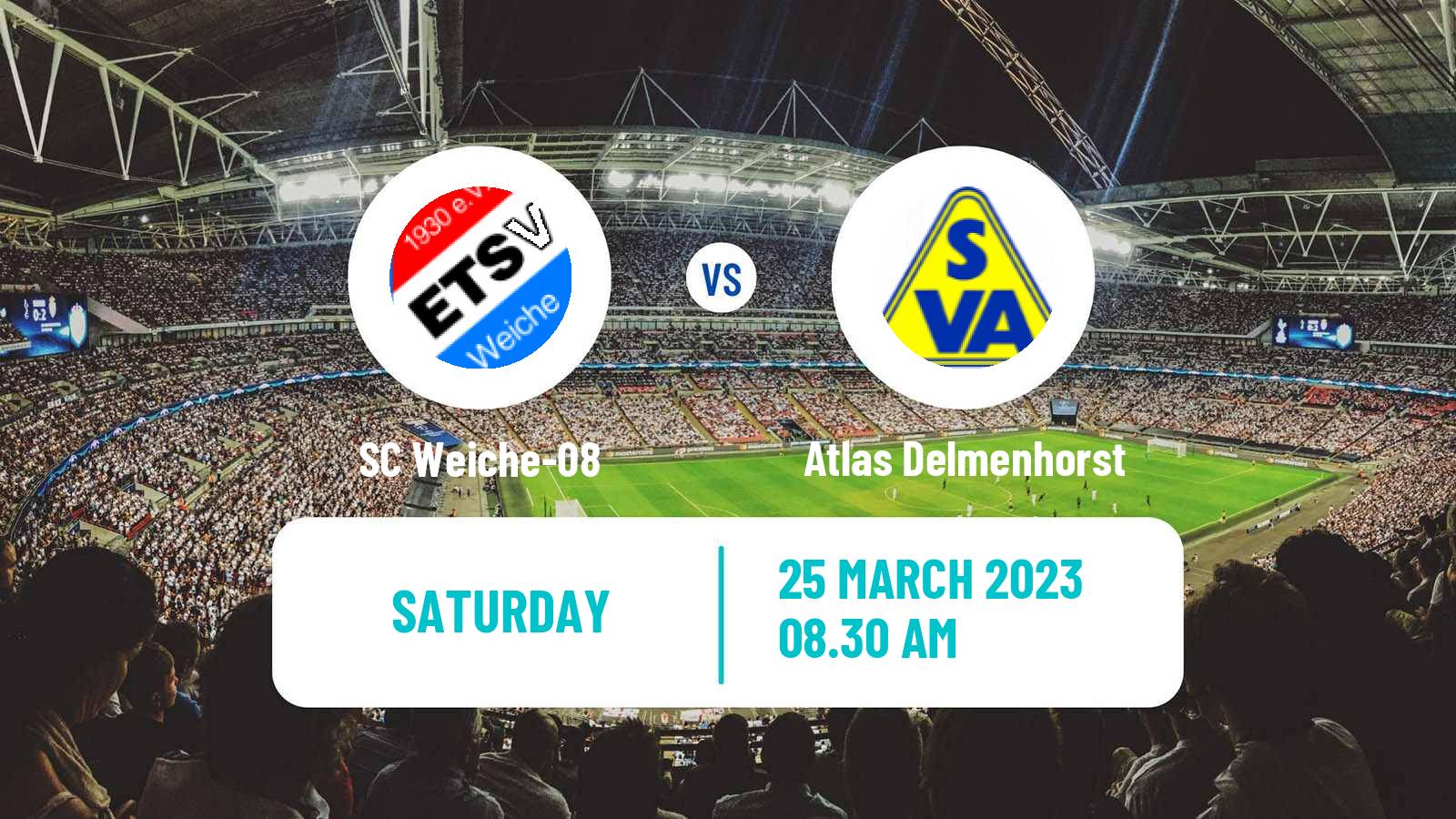 Soccer German Regionalliga North SC Weiche-08 - Atlas Delmenhorst