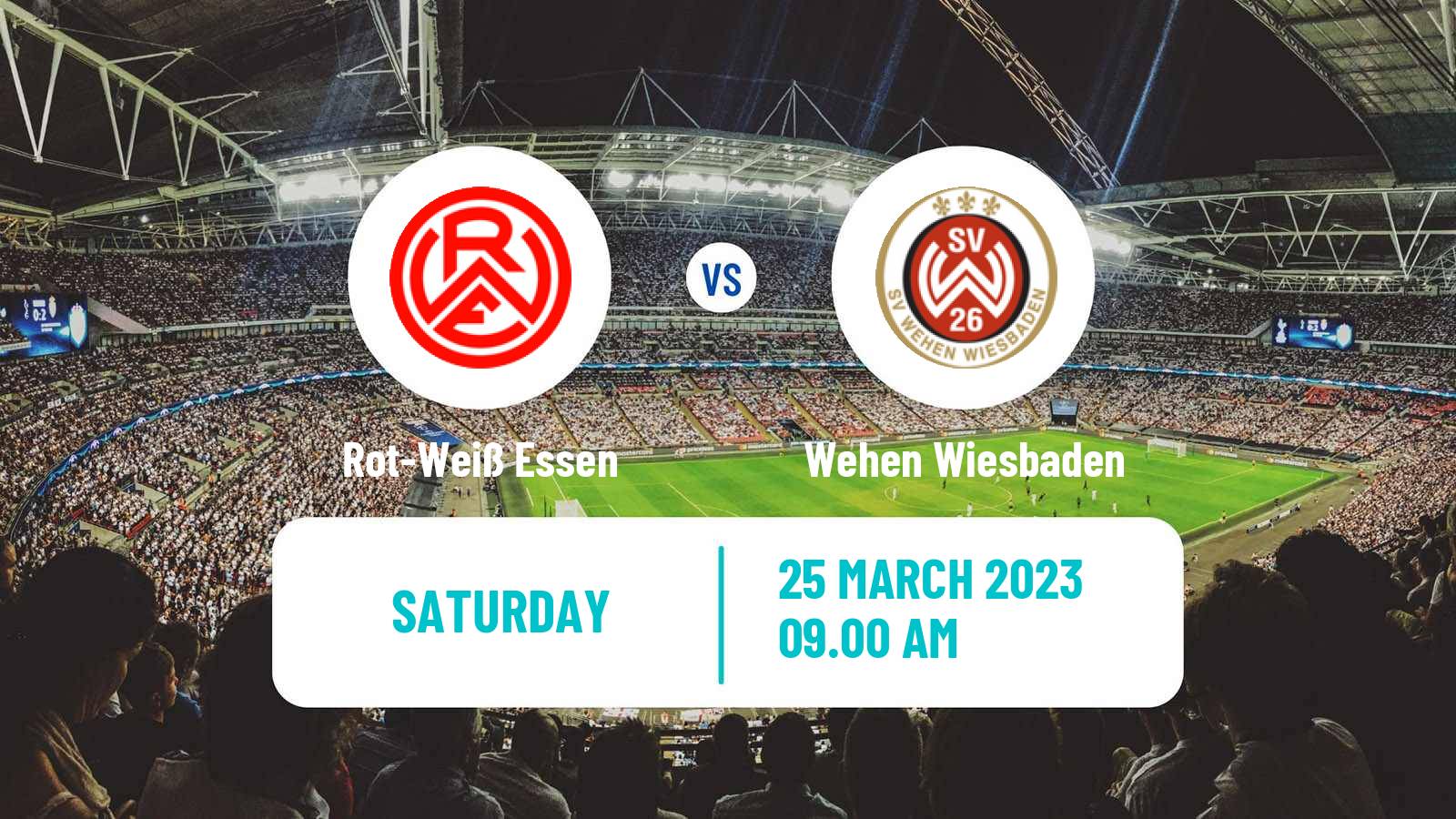 Soccer German 3 Bundesliga Rot-Weiß Essen - Wehen Wiesbaden