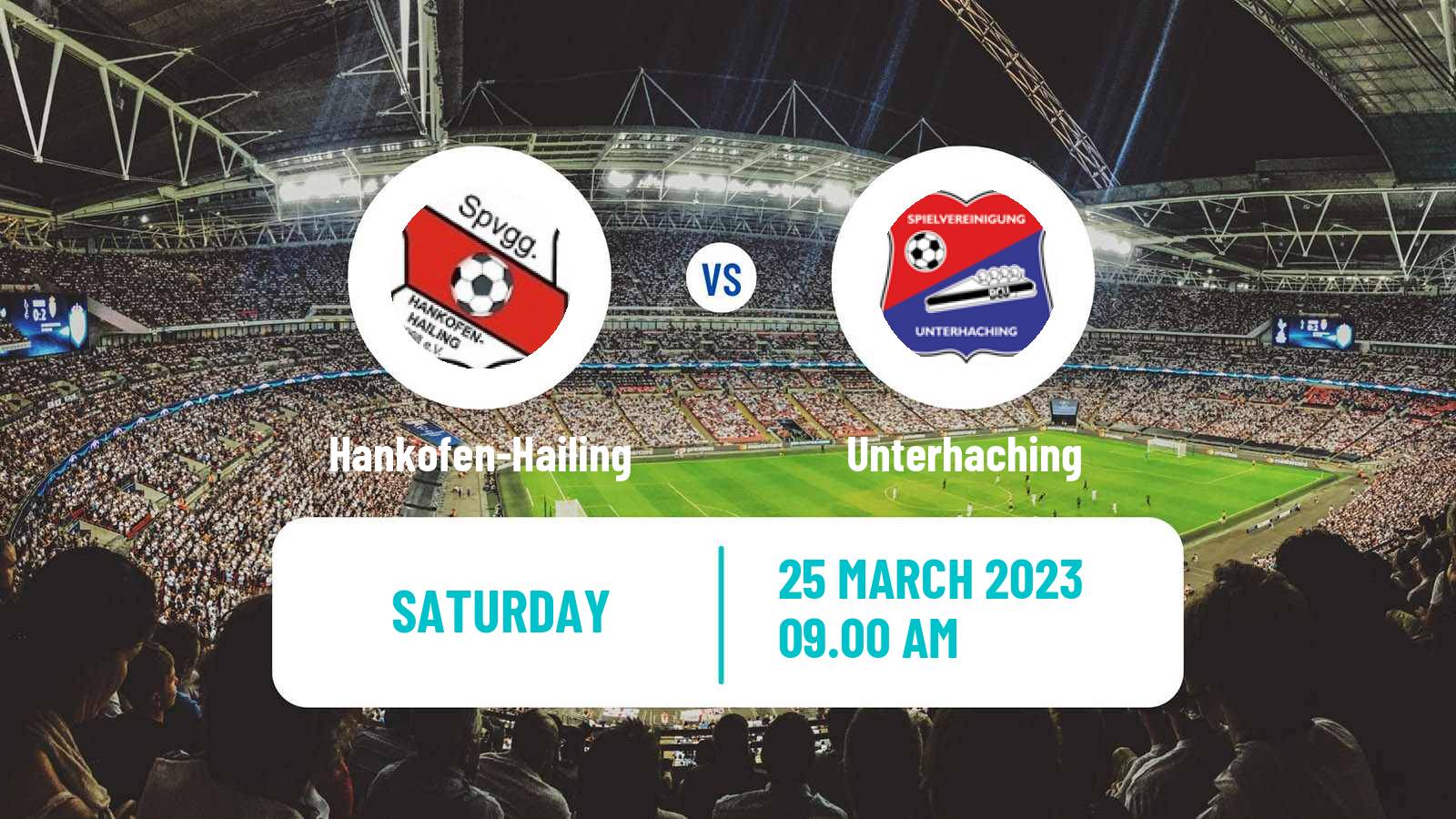 Soccer German Regionalliga Bayern Hankofen-Hailing - Unterhaching