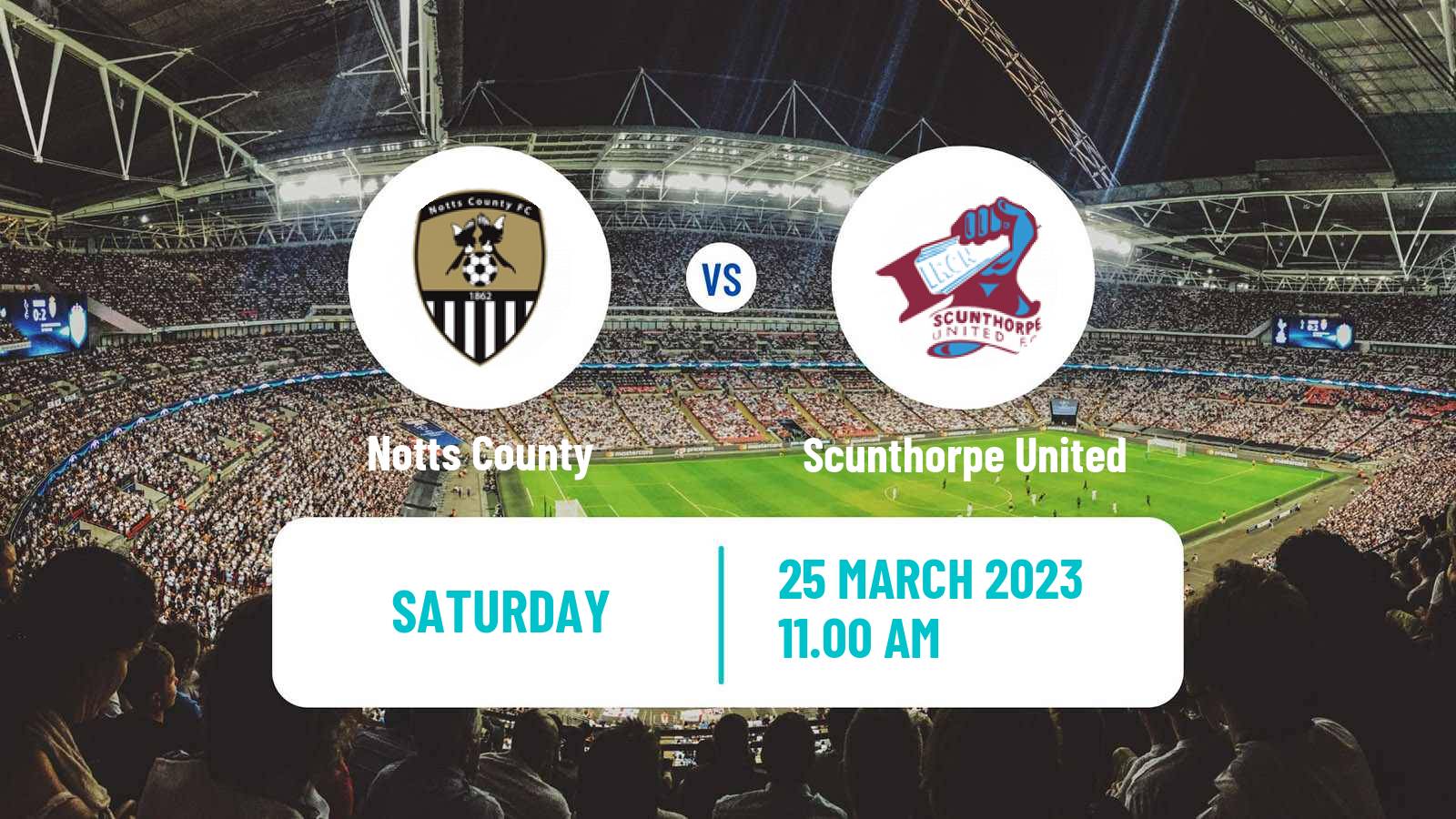 Soccer English National League Notts County - Scunthorpe United