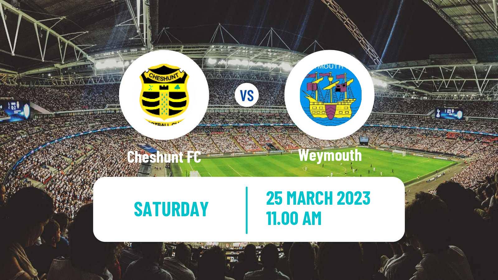 Soccer English National League South Cheshunt - Weymouth