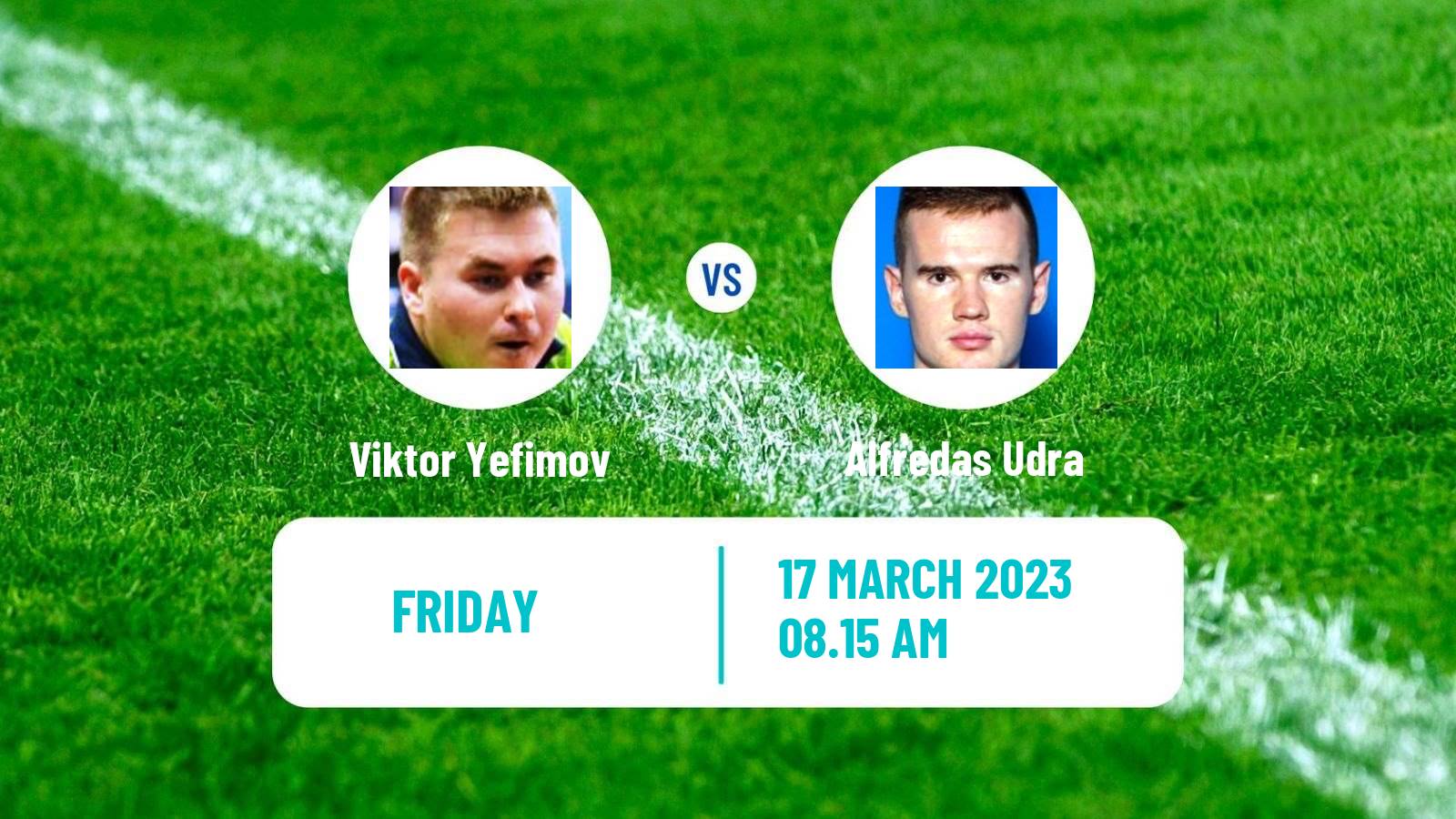 Table tennis Table Tennis Viktor Yefimov - Alfredas Udra