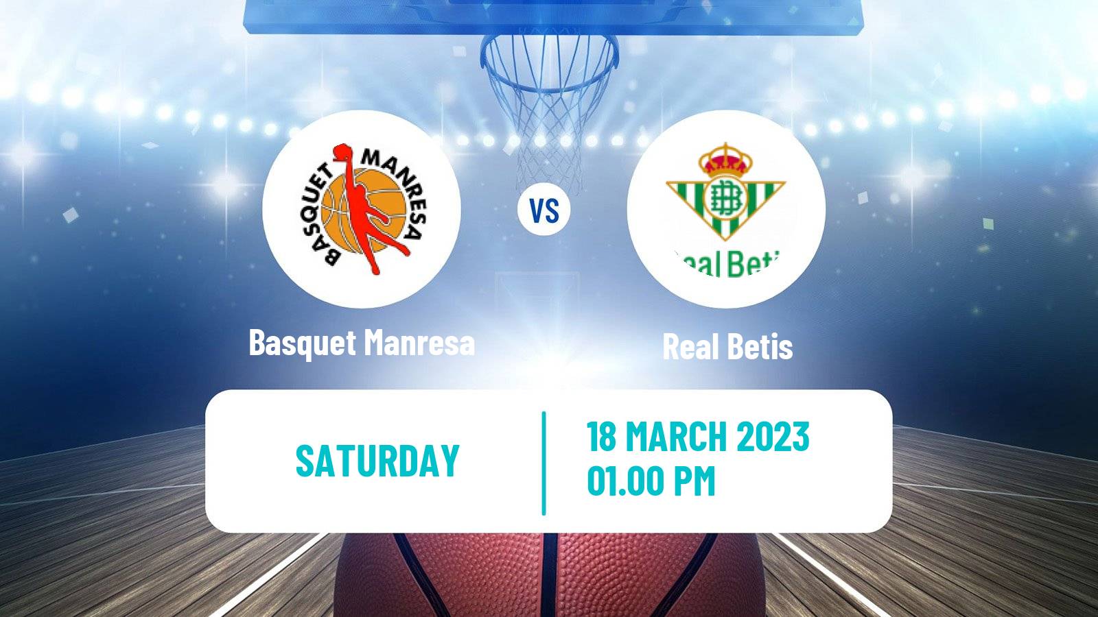 Basketball Spanish ACB League Basquet Manresa - Real Betis