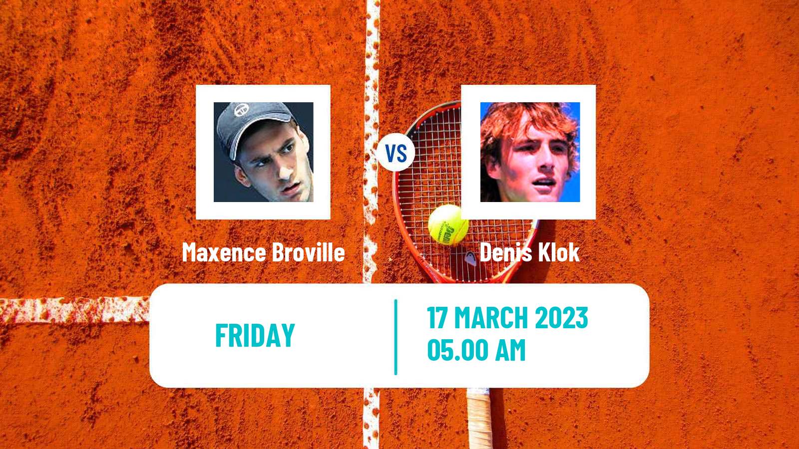 Tennis ITF Tournaments Maxence Broville - Denis Klok