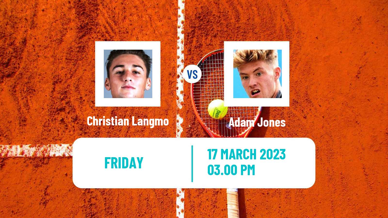 Tennis ITF Tournaments Christian Langmo - Adam Jones