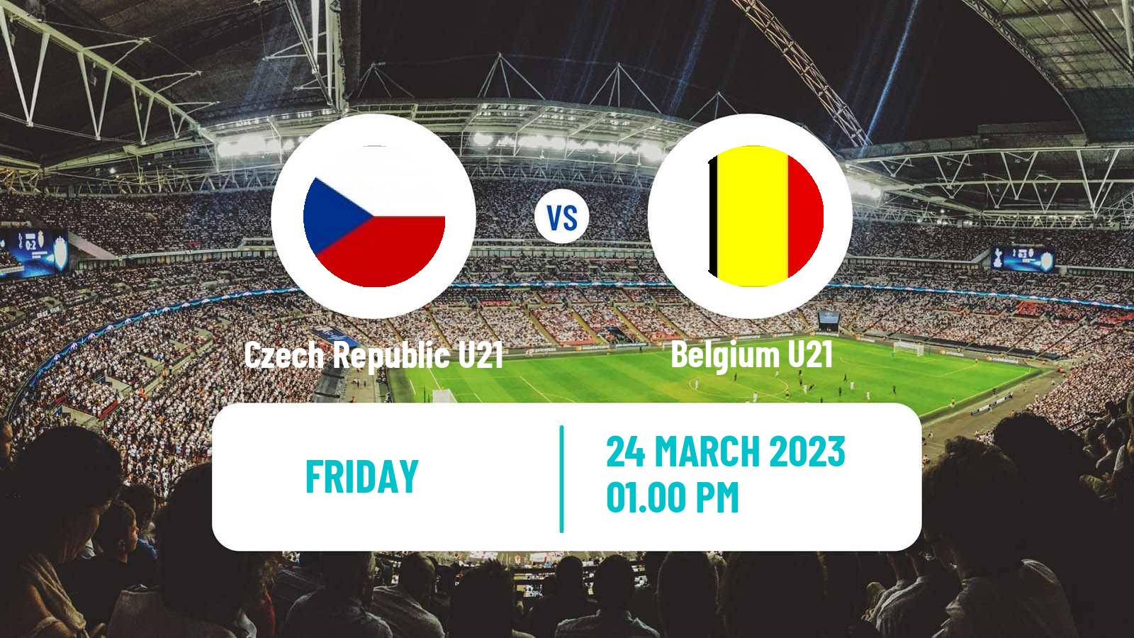 Soccer Friendly Czech Republic U21 - Belgium U21